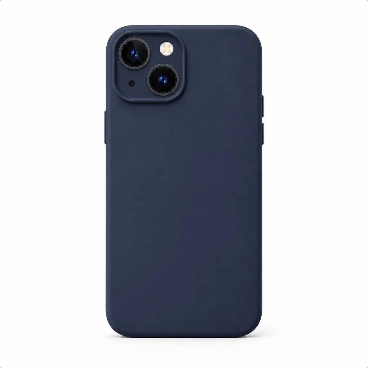 Carcasa Funda Silicona para iPhone 13 con Interior de Microfibra-0
