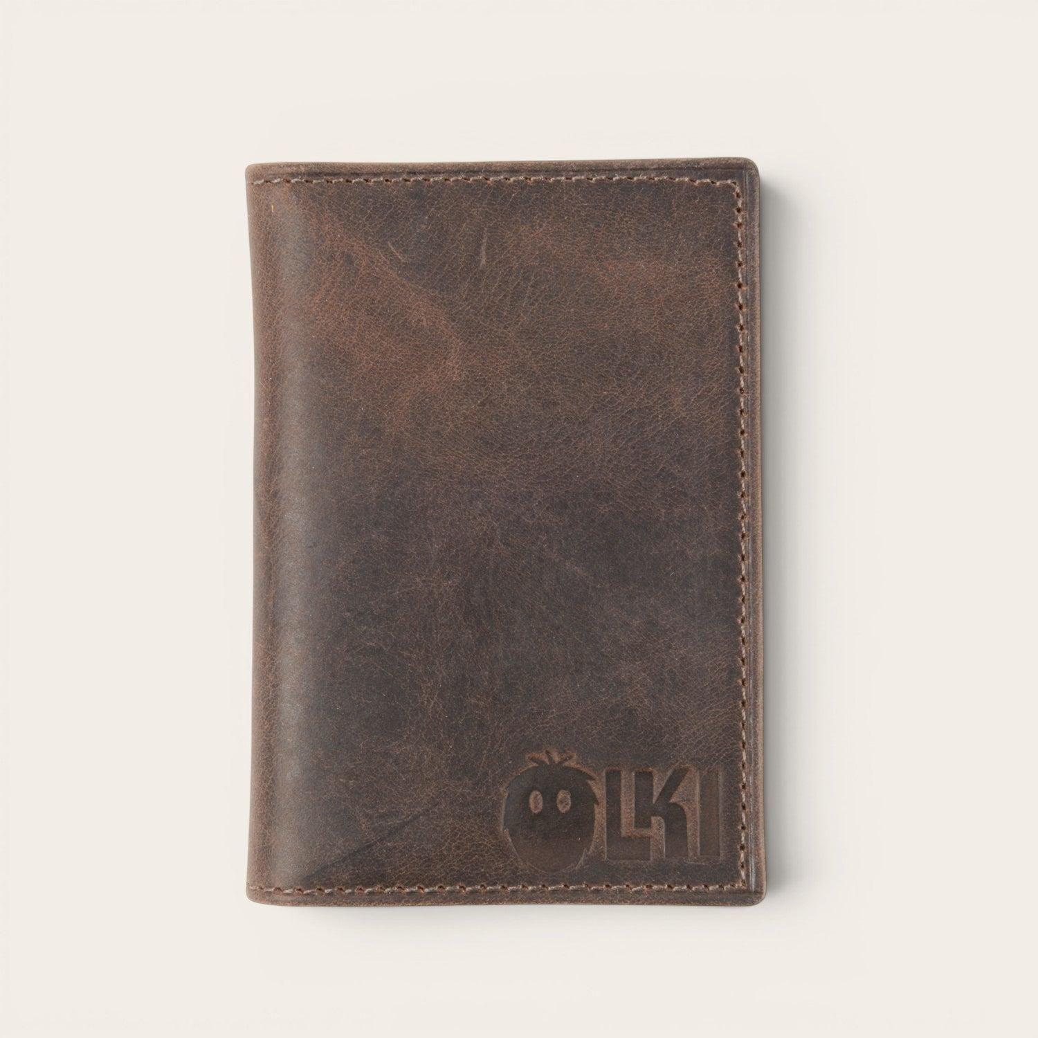 Billetera Tarjetero de Cuero SlimWallet OLKI Tinguiririca - Café Oscuro-0