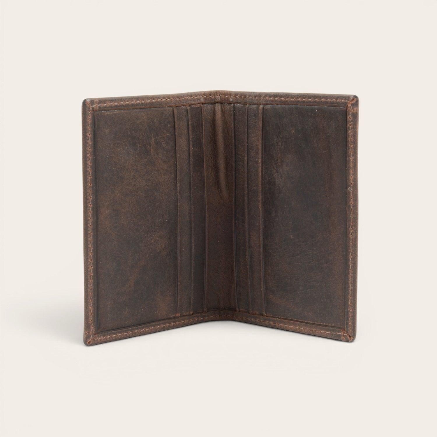 Billetera Tarjetero de Cuero SlimWallet OLKI Tinguiririca - Café Oscuro-1