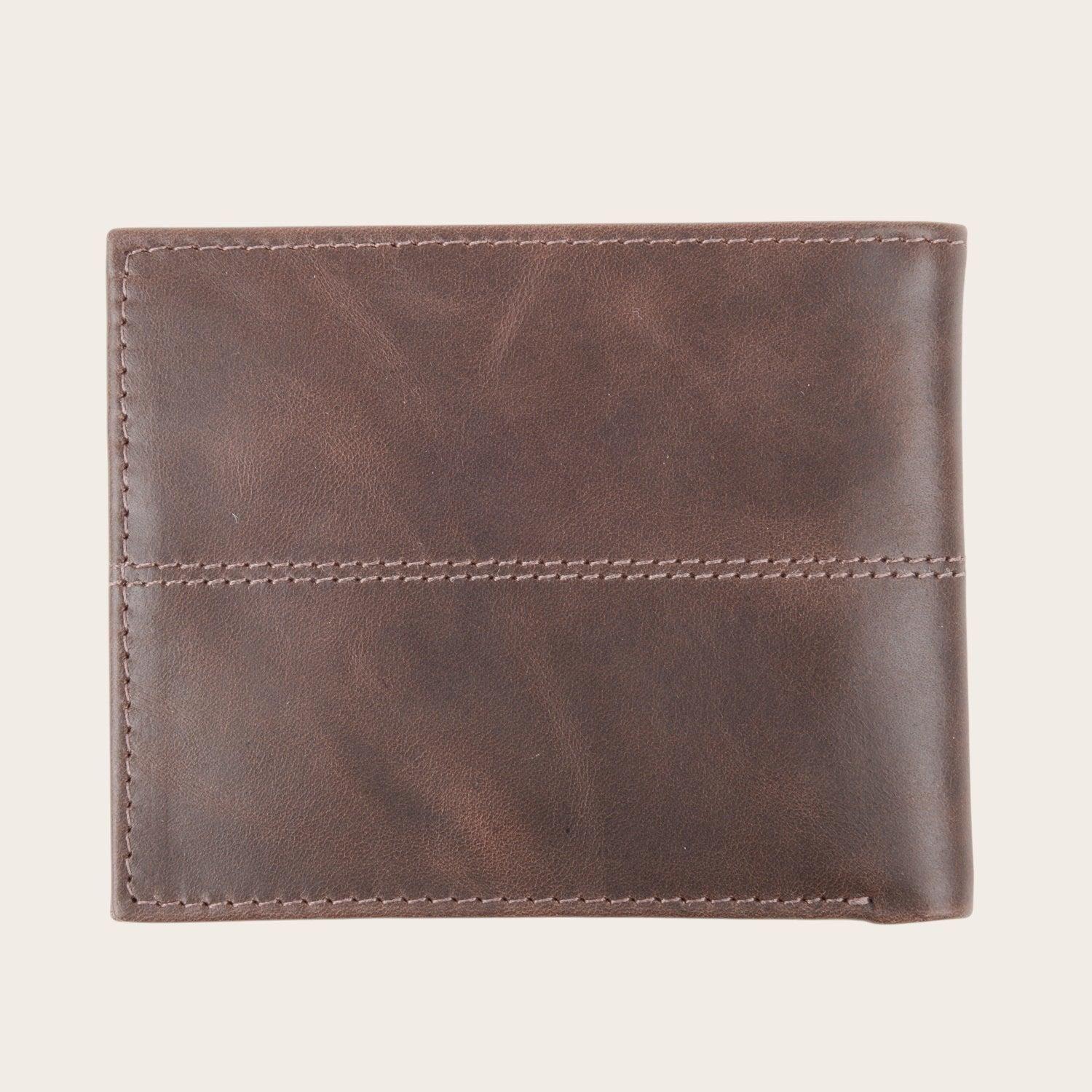 Billetera de Cuero con Tarjetero Removible OLKI Ancoa - Café Oscuro-4