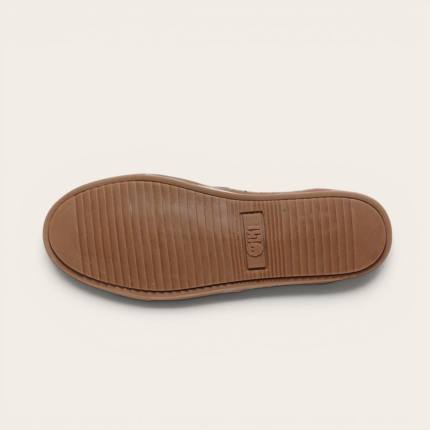 Zapatilla de Cuero Urbana La Campana OLKI - Negra/Cristal-4