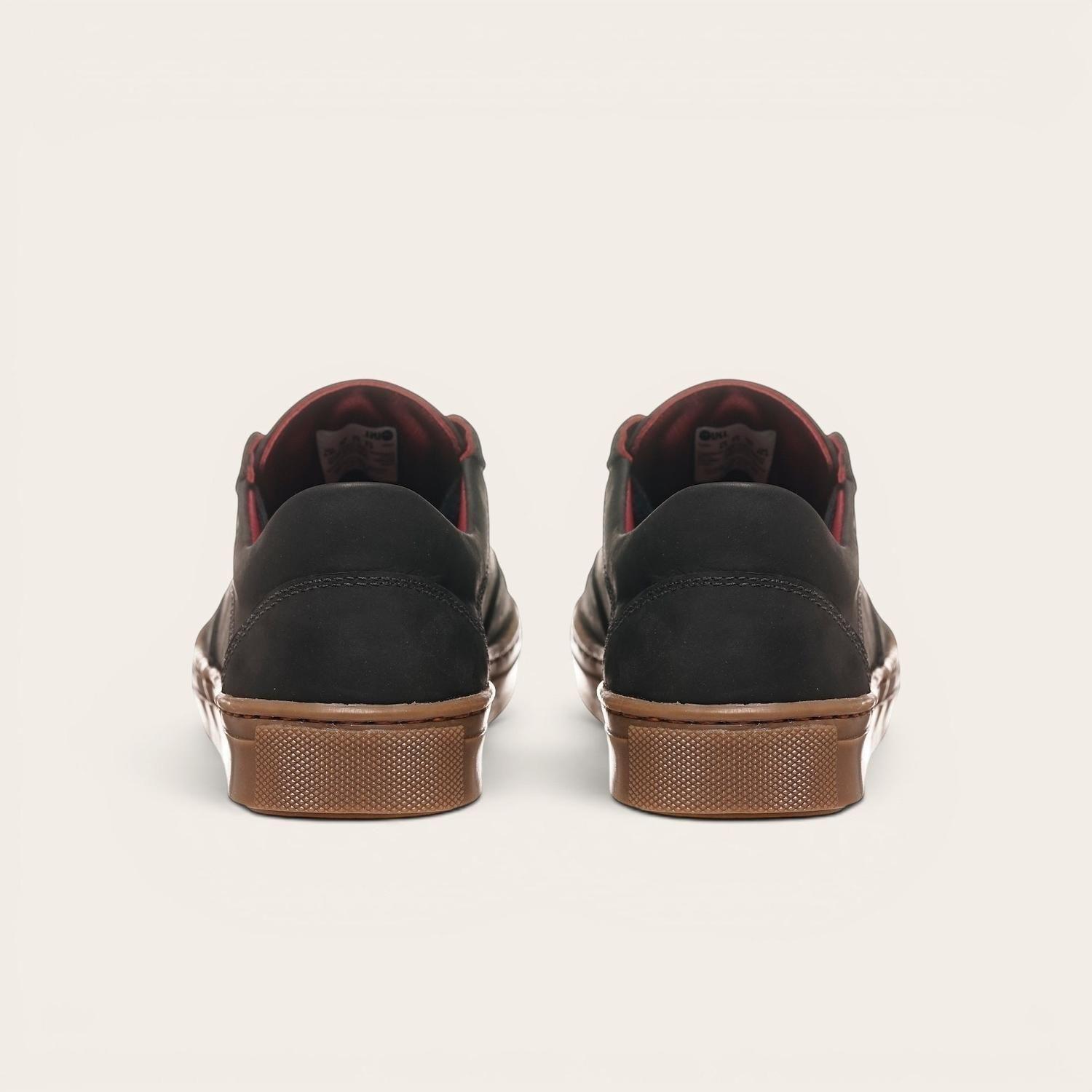 Zapatilla de Cuero Urbana La Campana OLKI - Negra/Cristal-5