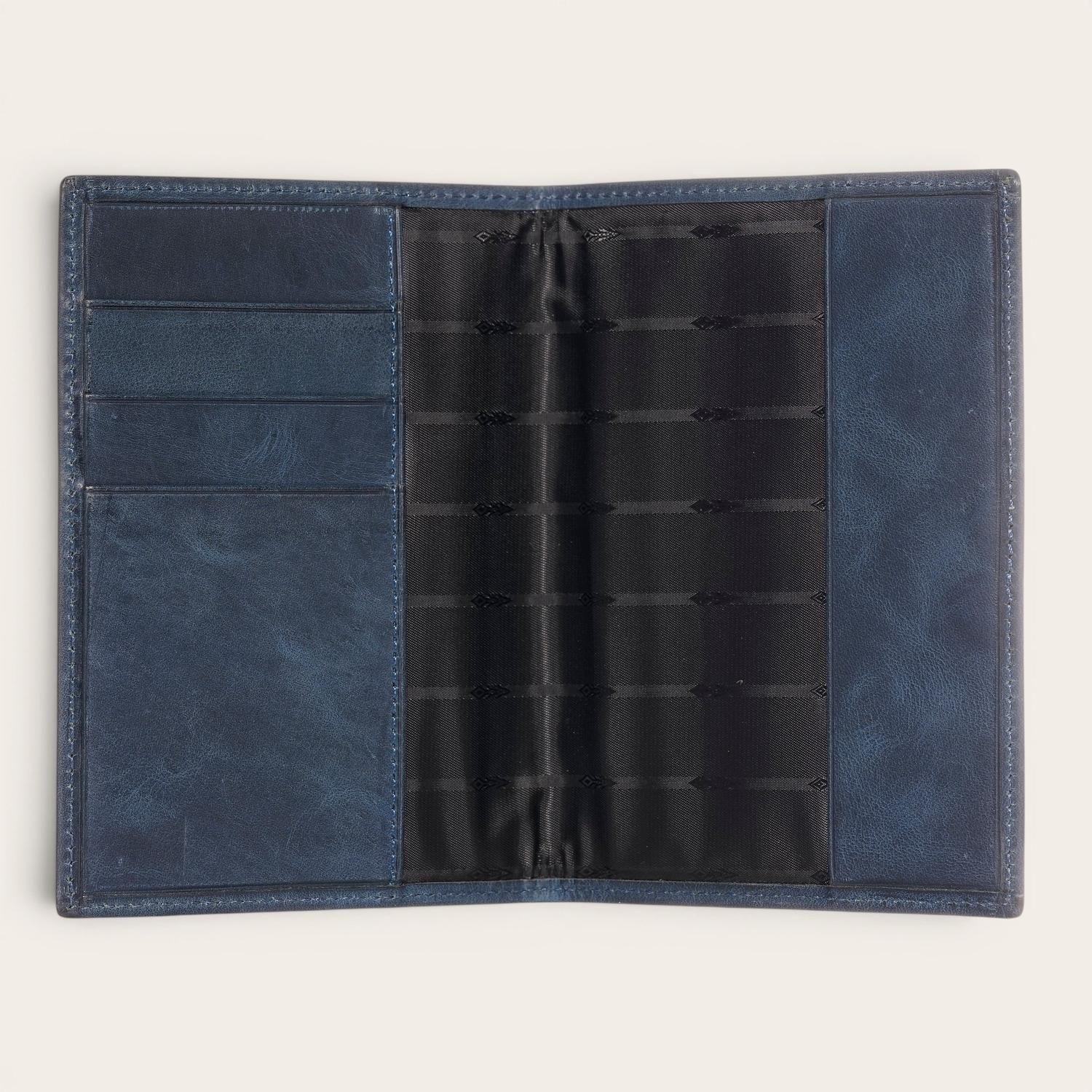 Porta Pasaporte / Funda de Cuero OLKI Colorado - Azul-1