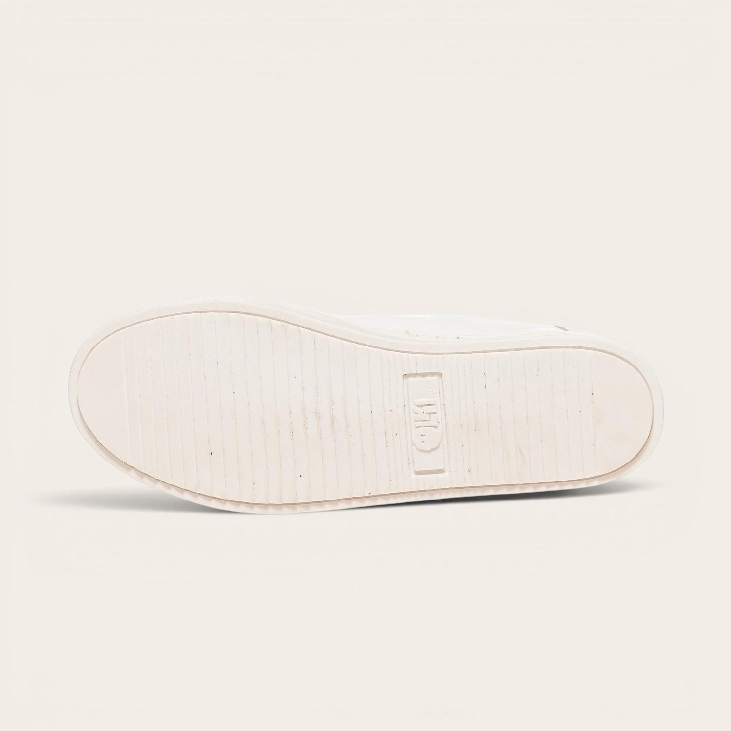 Zapatilla de Cuero Original Tronador OLKI - Blanca-4