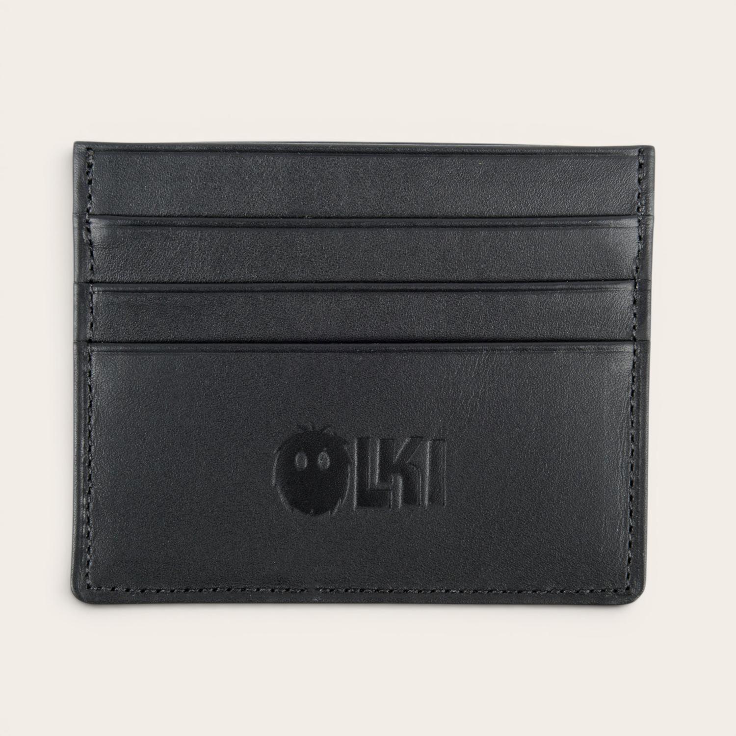 Billetera Tarjetero de Cuero OLKI Rapel - Negro-0