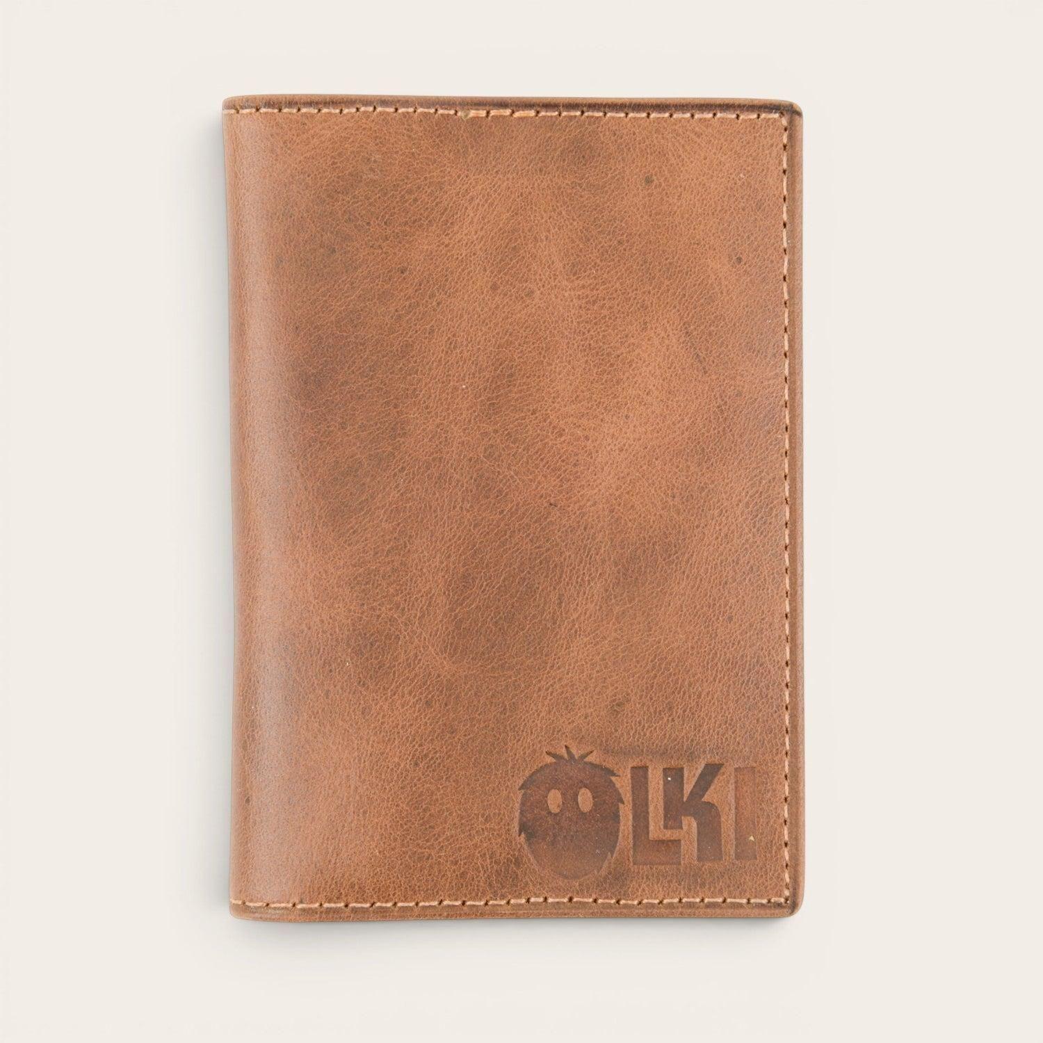 Billetera Tarjetero de Cuero SlimWallet OLKI Tinguiririca - Café-0