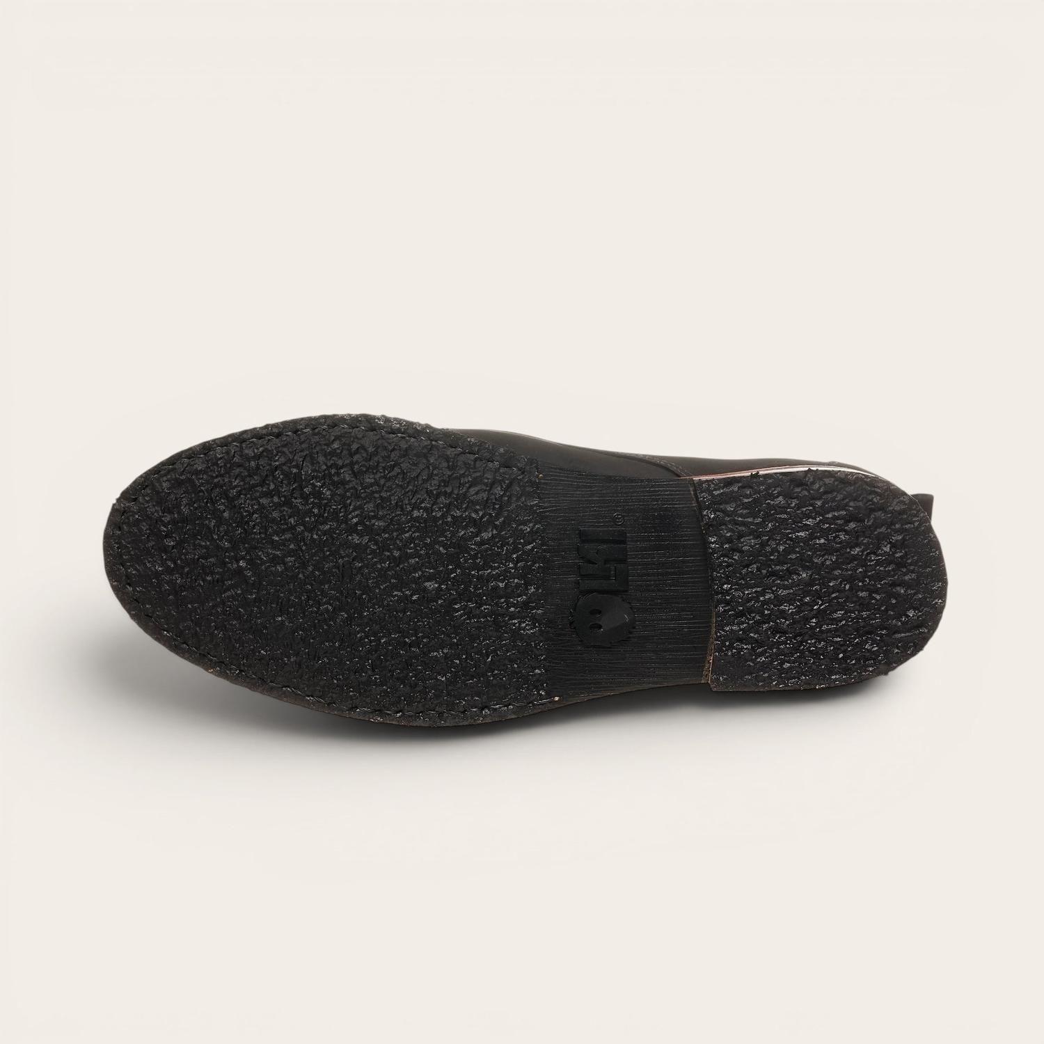 Botin de Cuero Casual Hombre Llaima OLKI - Negro-5