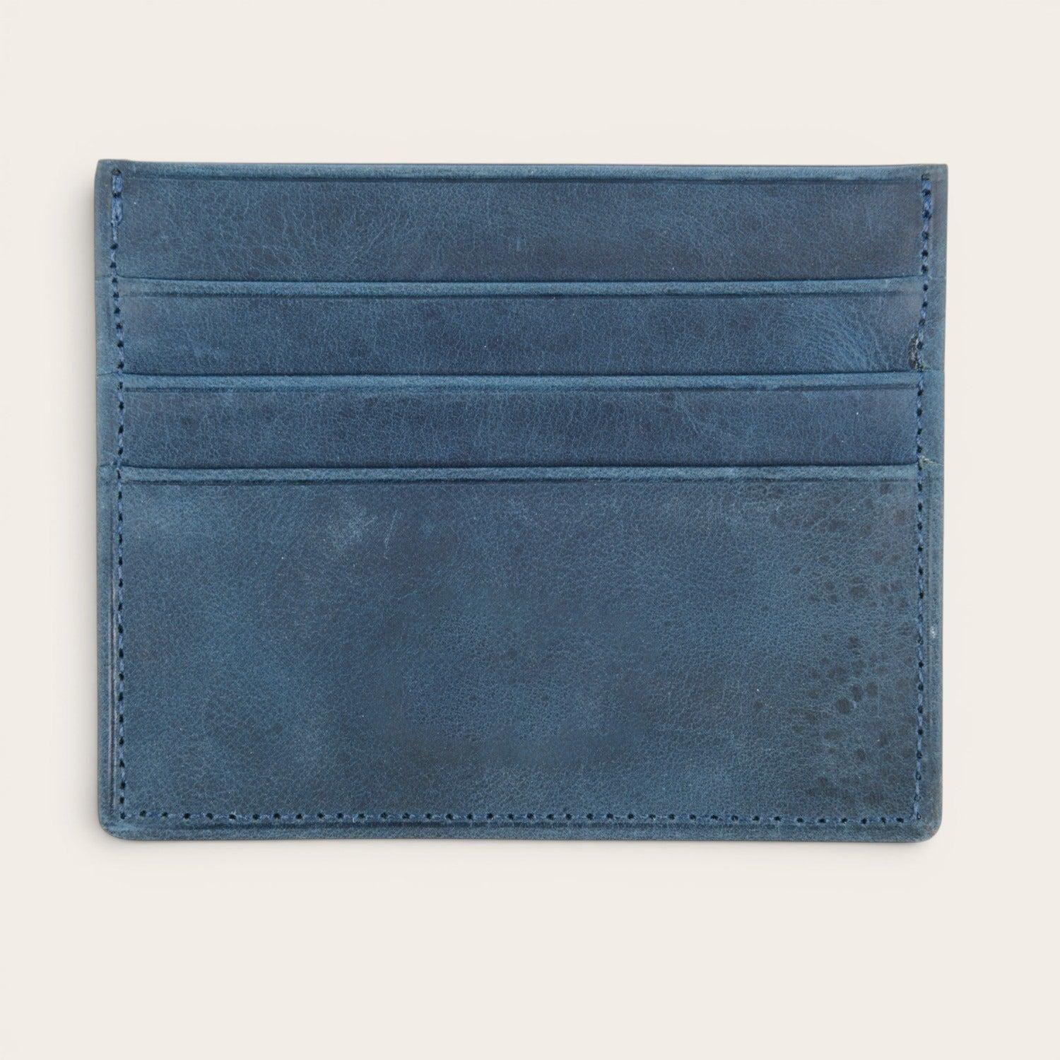 Billetera Tarjetero de Cuero OLKI Rapel - Azul-2