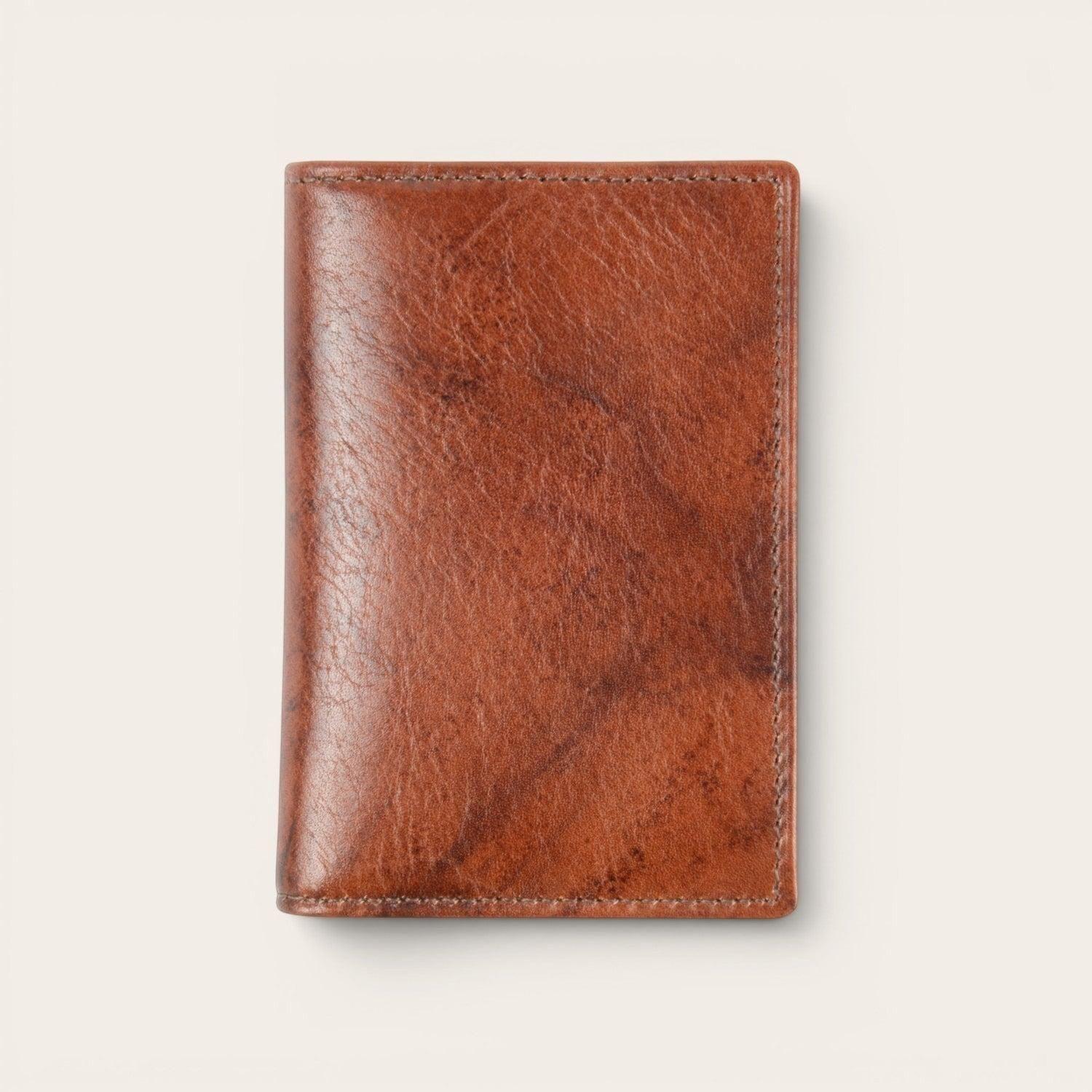 Billetera Tarjetero de Cuero SlimWallet OLKI Tinguiririca - Castaño-2