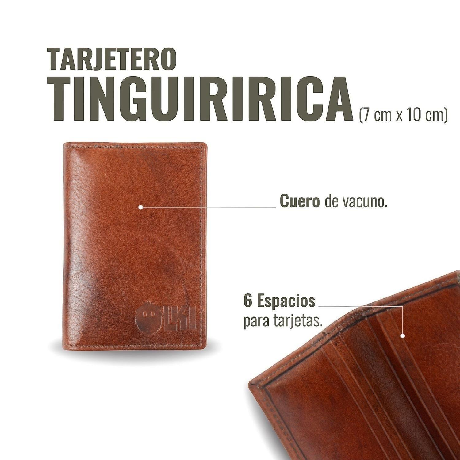 Billetera Tarjetero de Cuero SlimWallet OLKI Tinguiririca - Castaño-4