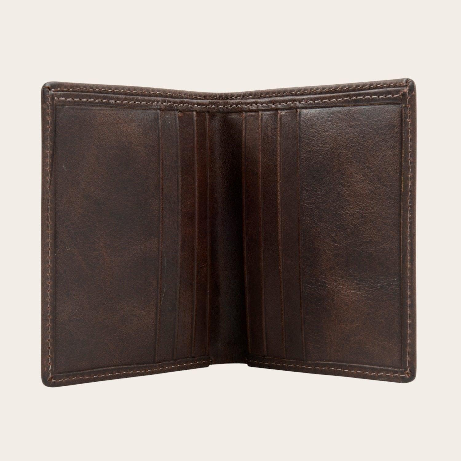 Billetera de Cuero SlimWallet OLKI Maule - Café Oscuro-2