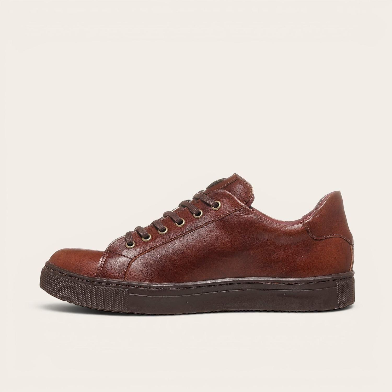 Zapatilla de Cuero Original Tronador OLKI - Castaño/Chocolate-3