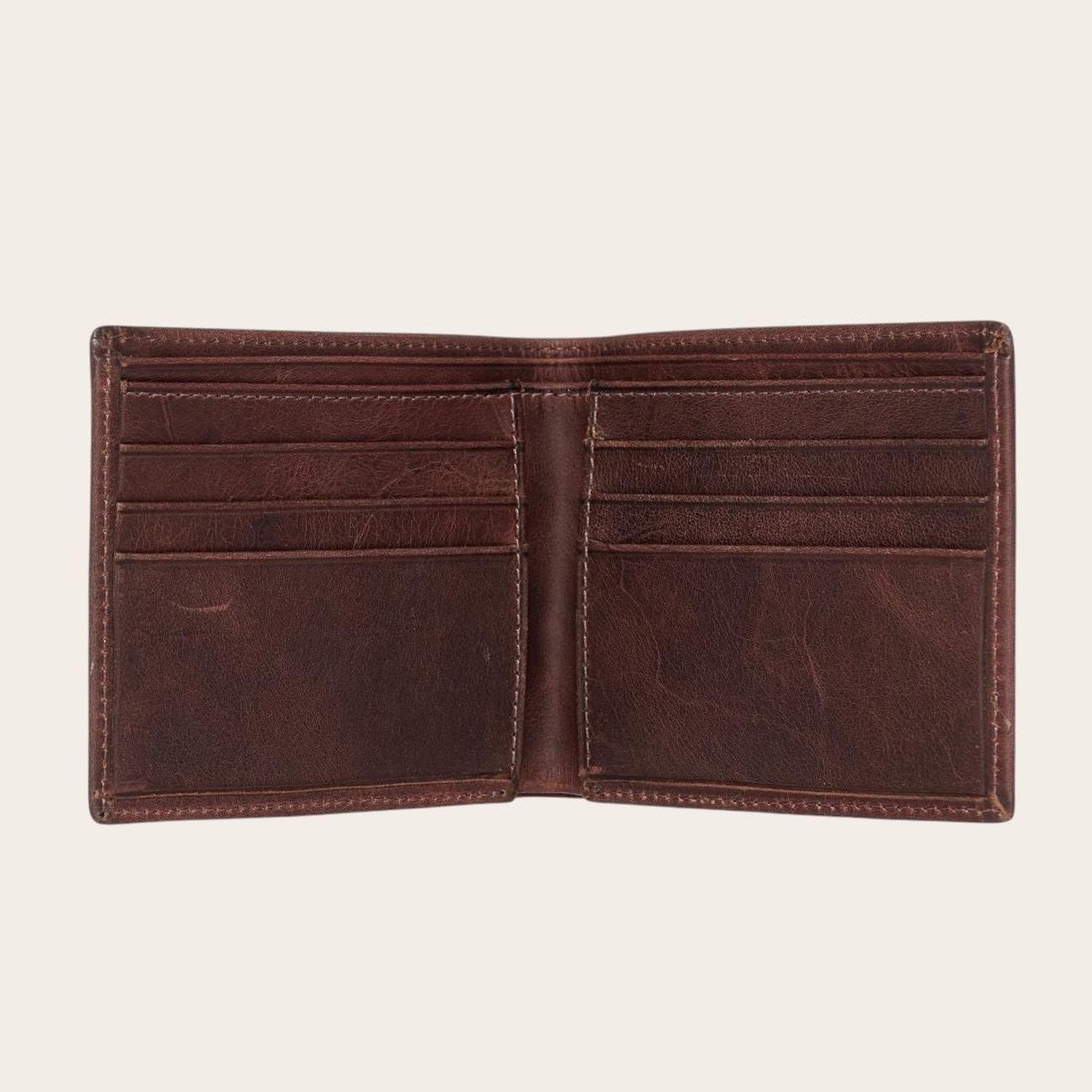 Billetera de Cuero OLKI Ñuble - Café Oscuro-2