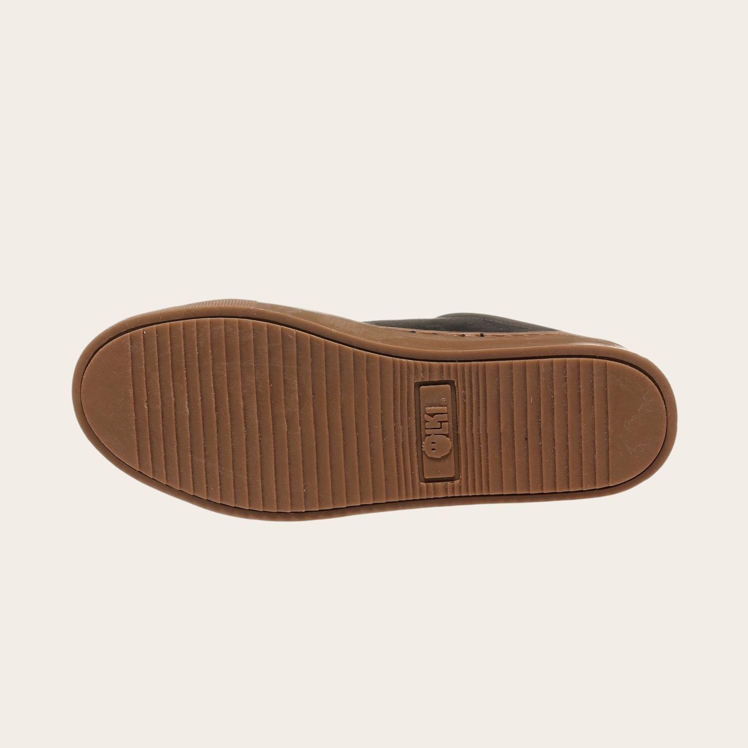 Zapatilla de Cuero Casual Aconcagua OLKI - Negro/Camel-4