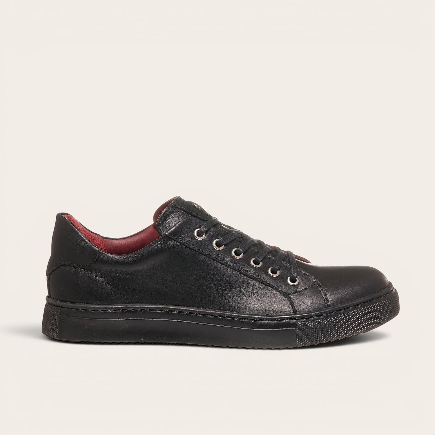 Zapatilla de Cuero Original Tronador OLKI - Negro-2