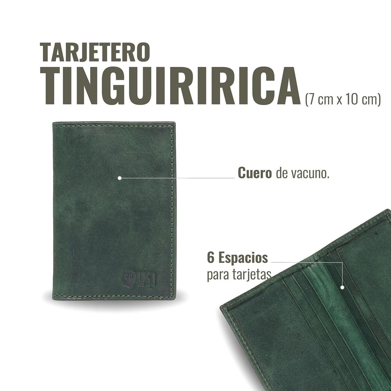Billetera Tarjetero de Cuero SlimWallet OLKI Tinguiririca - Verde-4