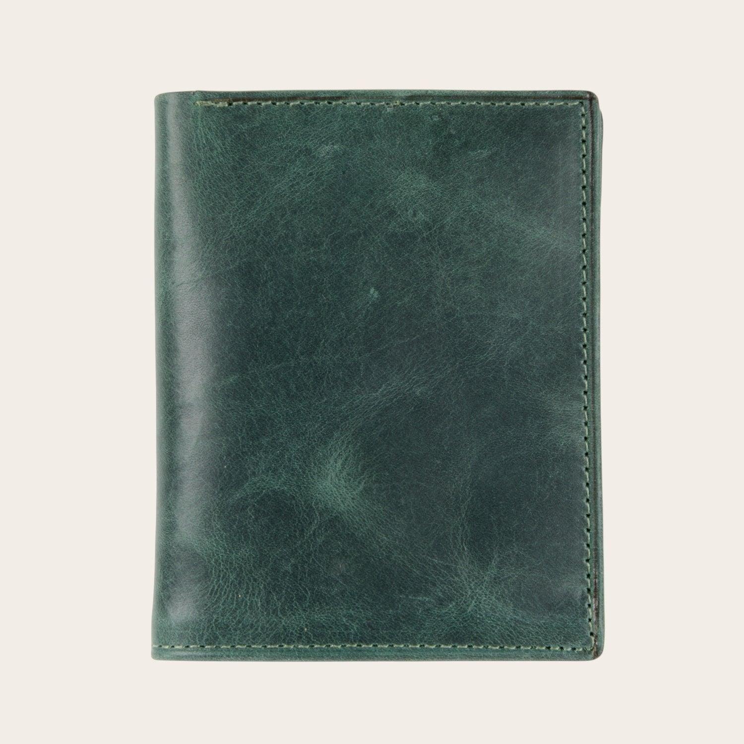 Billetera de Cuero SlimWallet OLKI Maule - Verde-3