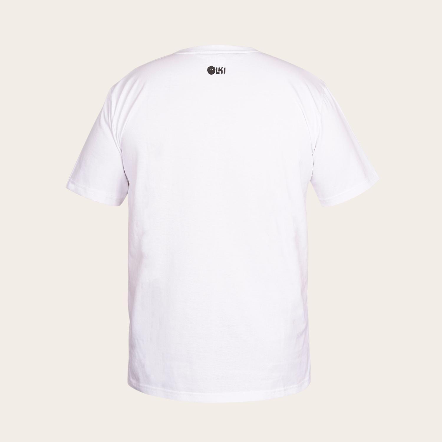 Polera 100% Algodón Premium Peruano Pumahue OLKI - Blanco-2