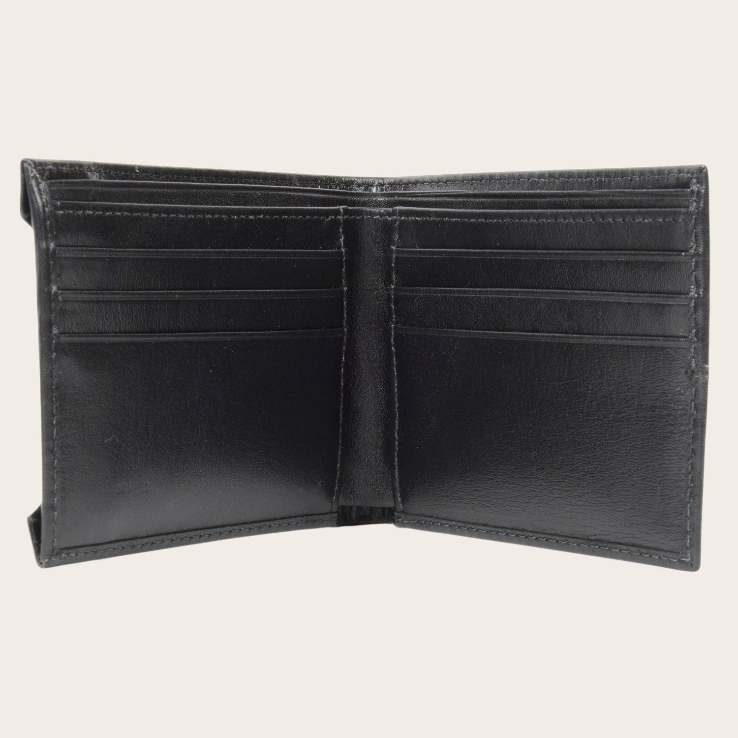 Billetera de Cuero con Tarjetero Removible OLKI Ancoa - Negro-3