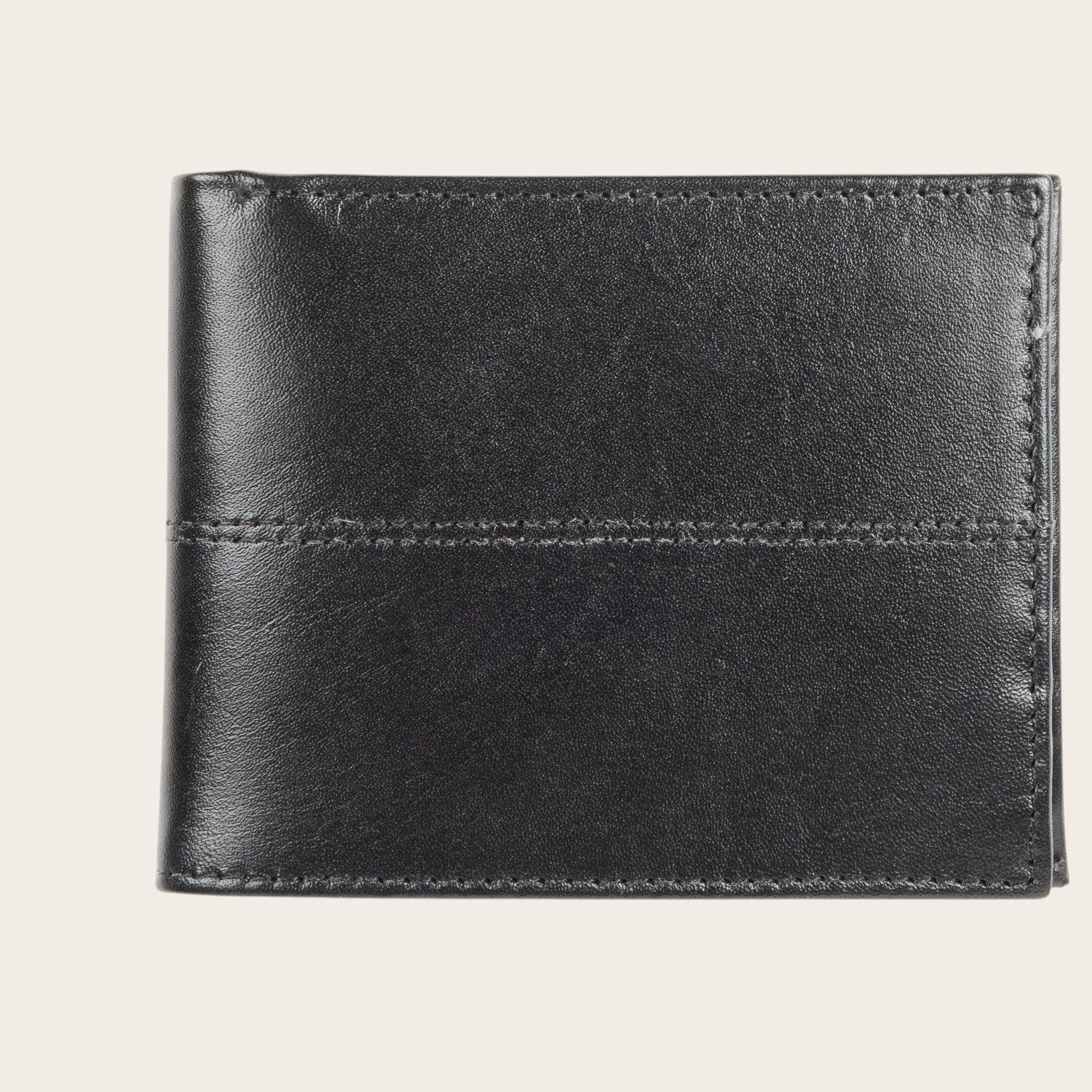 Billetera de Cuero con Tarjetero Removible OLKI Ancoa - Negro-4
