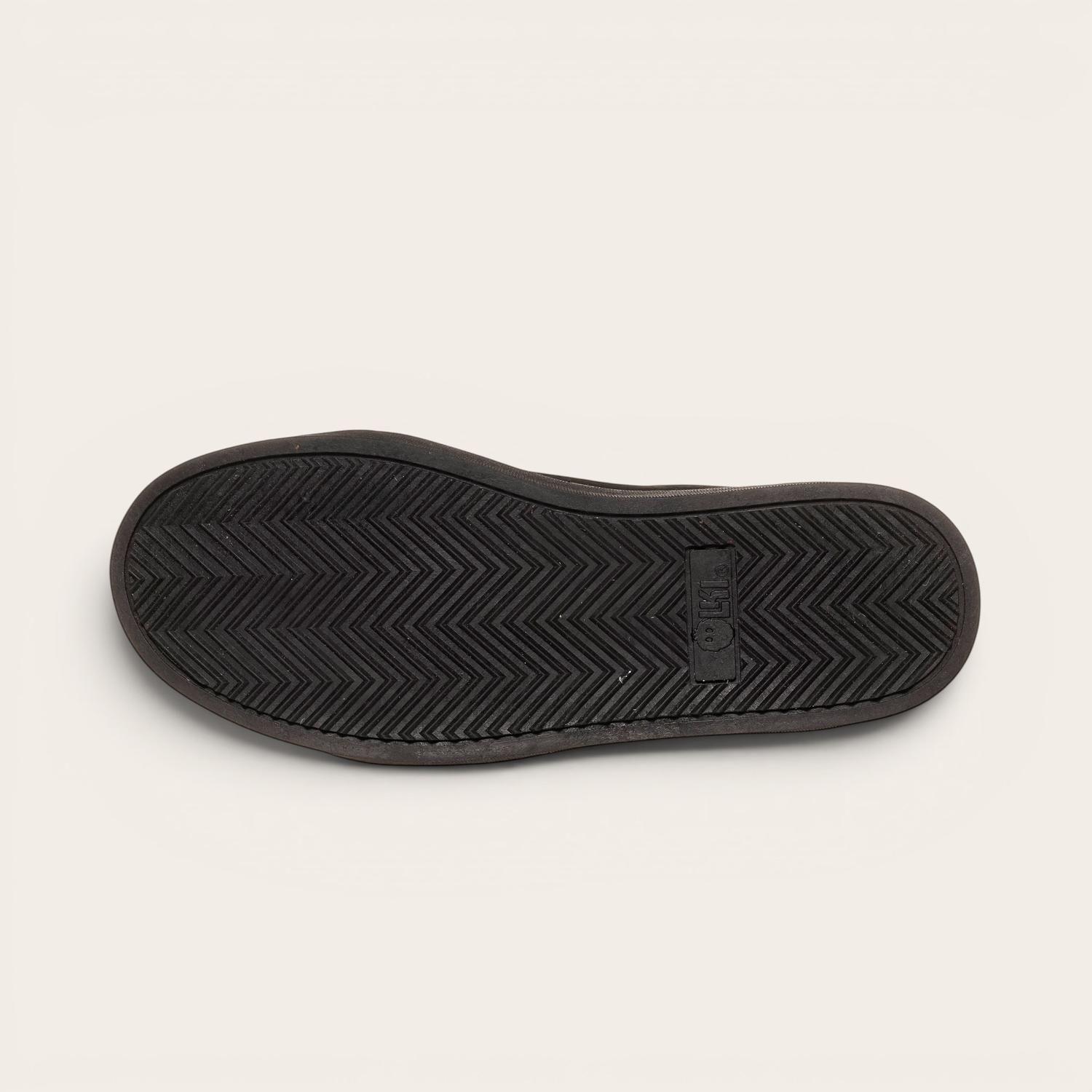 Zapatilla Altas de Cuero Manquehue OLKI - Negra/Negra-5