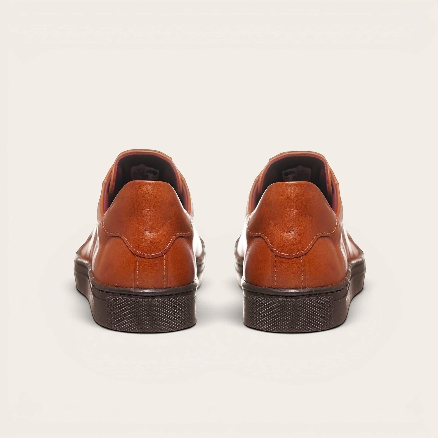 Zapatilla de Cuero Original Tronador OLKI - Curry/Chocolate-5