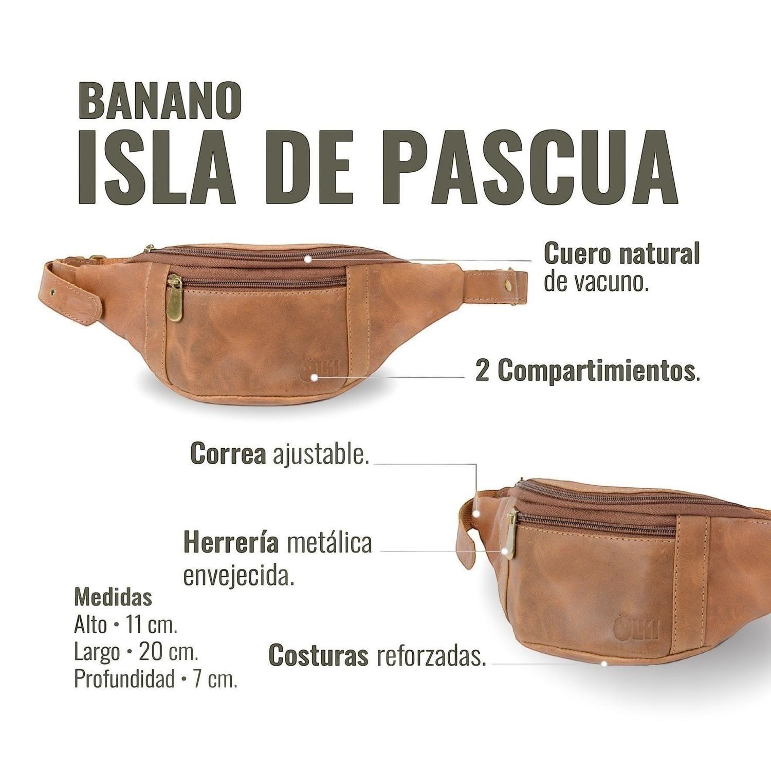Banano de Cuero Unisex Isla de Pascua OLKI - Café-4