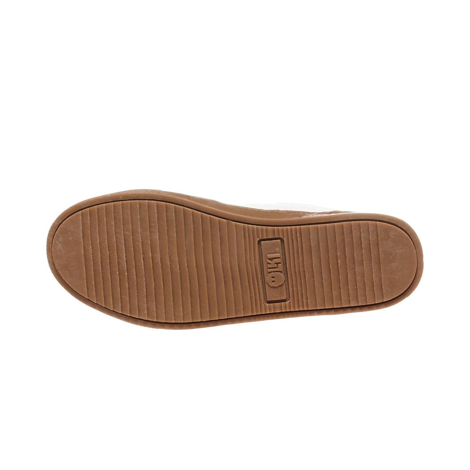 Zapatilla de Cuero Casual Aconcagua OLKI - Blanco/Camel-3