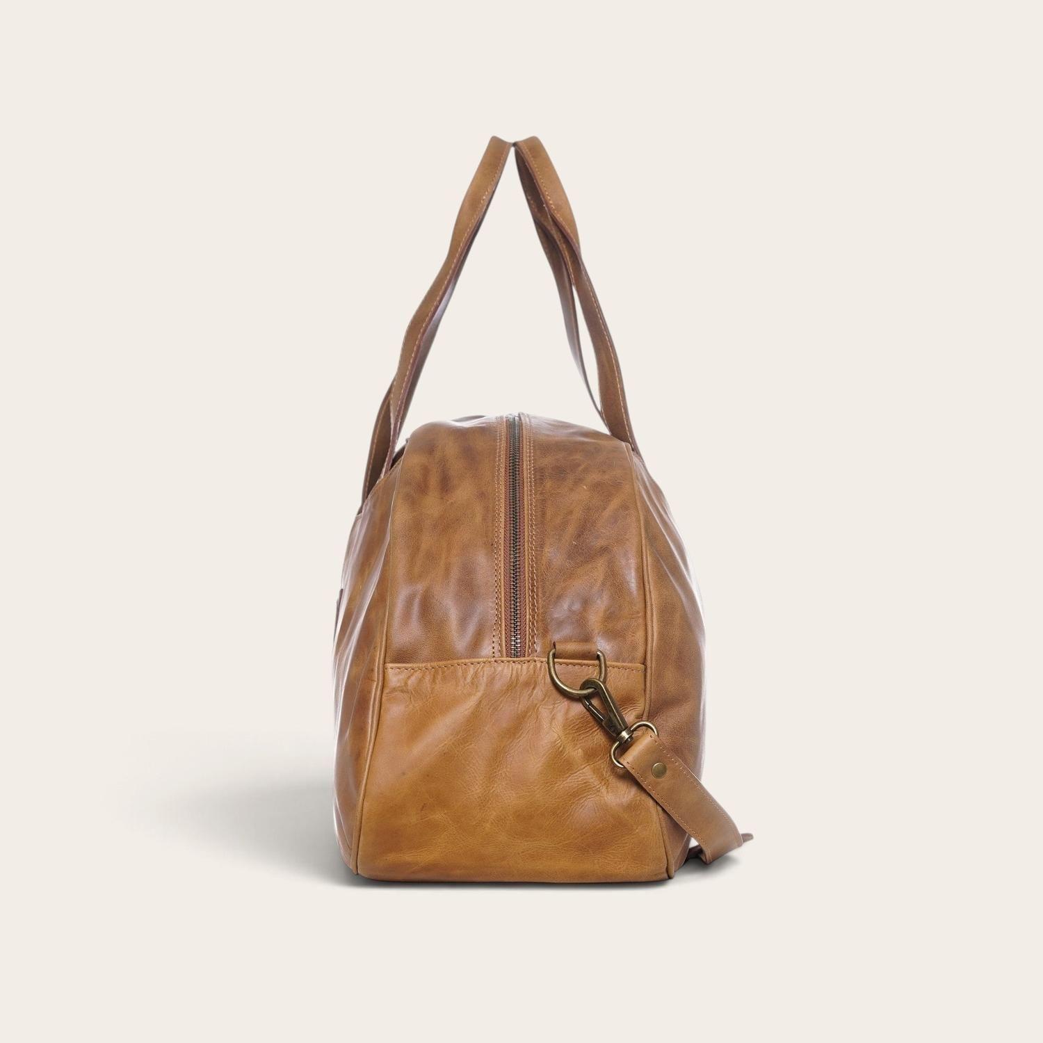Bolso Genuino de Cuero Deportivo Baker OLKI - Café-2