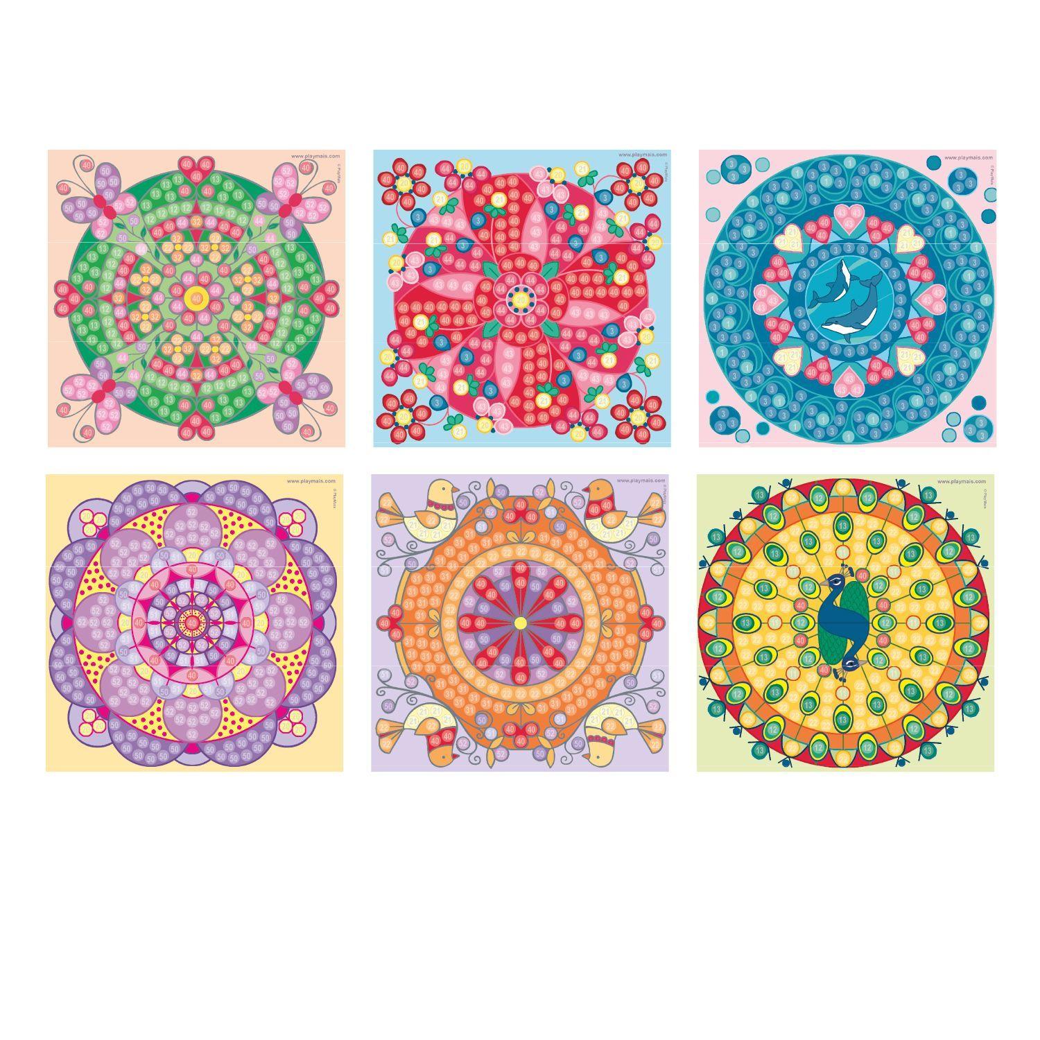 Juguete ecológico PlayMais Trendy Mosaic Mandala-2