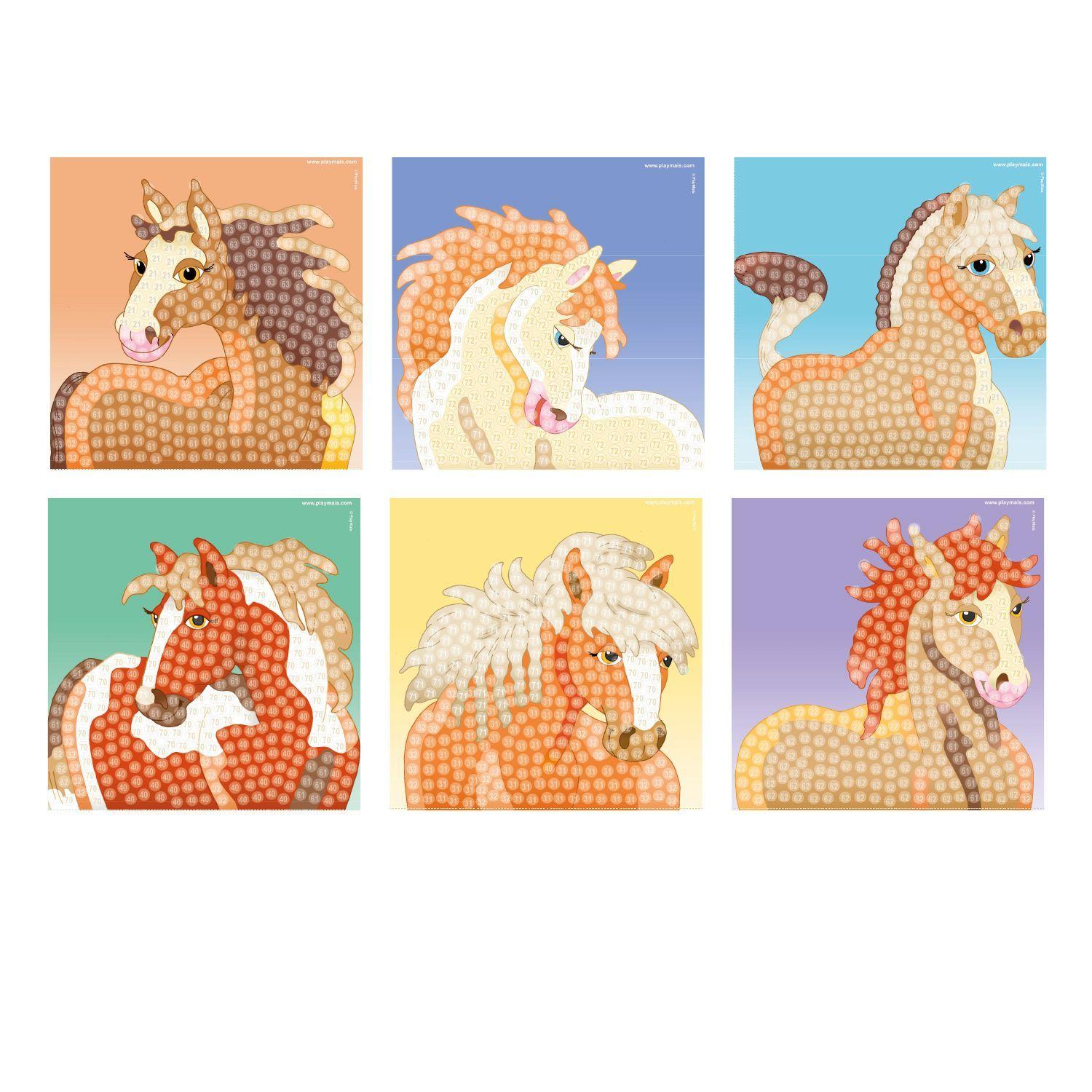 Juguete ecológico PlayMais Trendy Mosaic Horse-2