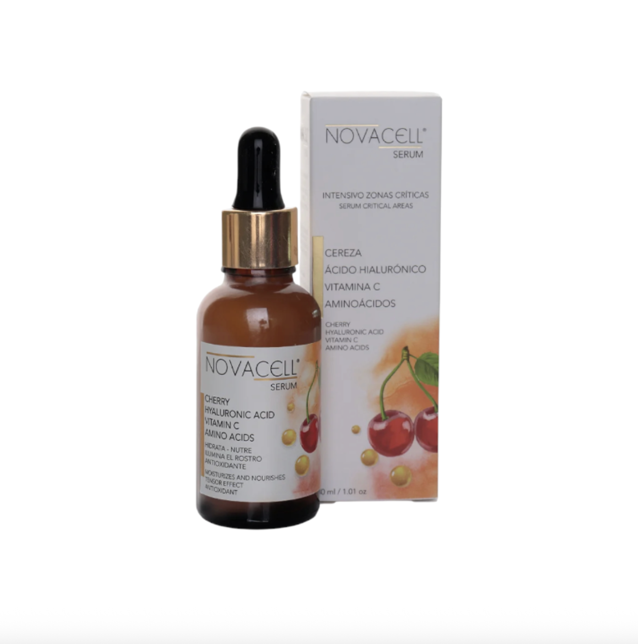 Antiage Serum Rostro Cara Cuello Cereza Ilumina Nutre y Disminuye Arrugas-3