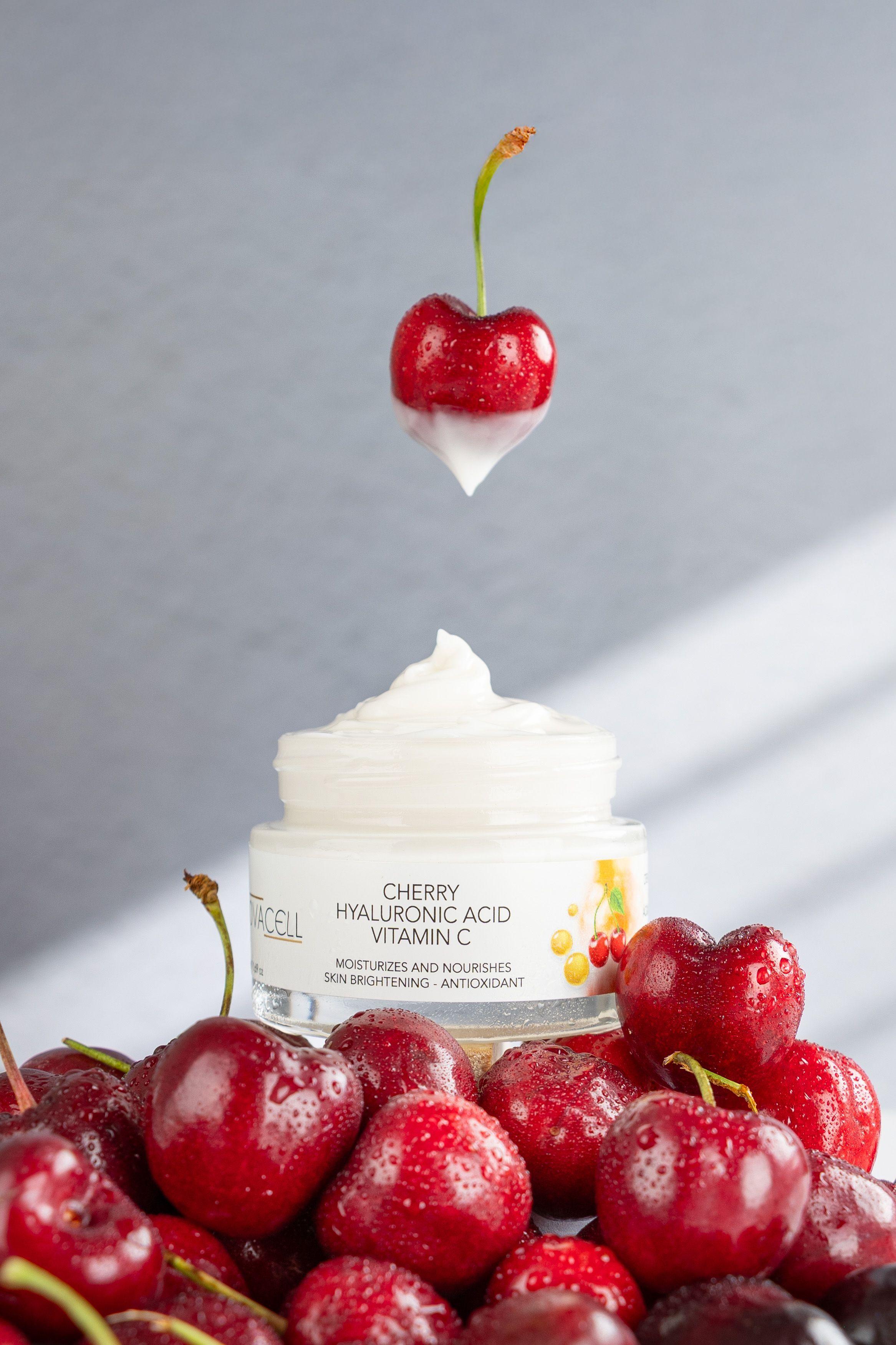 Antiage Crema Facial Cereza + ác. Hialuronico +Vitamina C. Ilumina y nutre-5