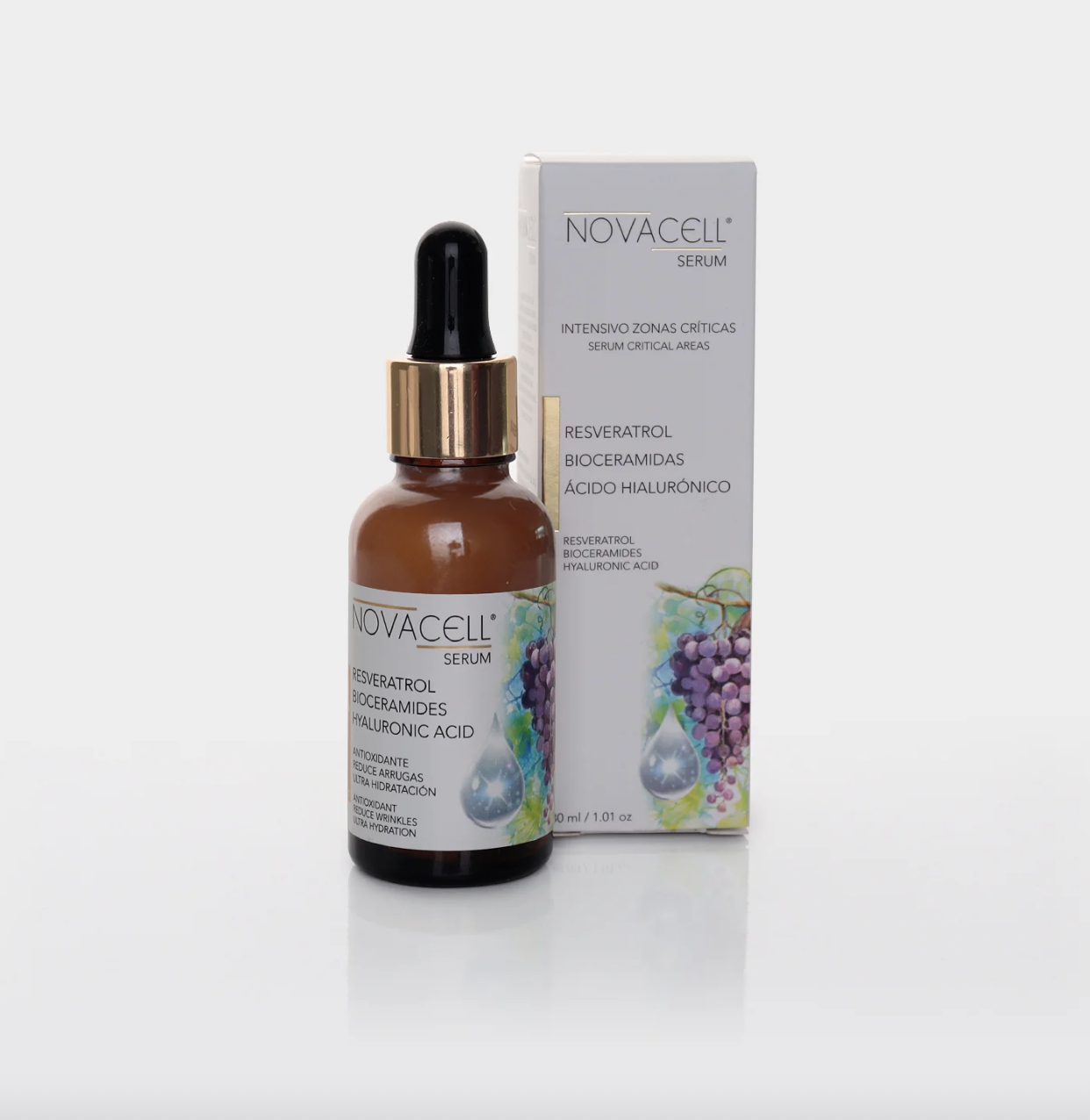 Antiage Serum Rostro Cuello Escote Resveratrol Bioceramidas Rejuvenece y Repara-3