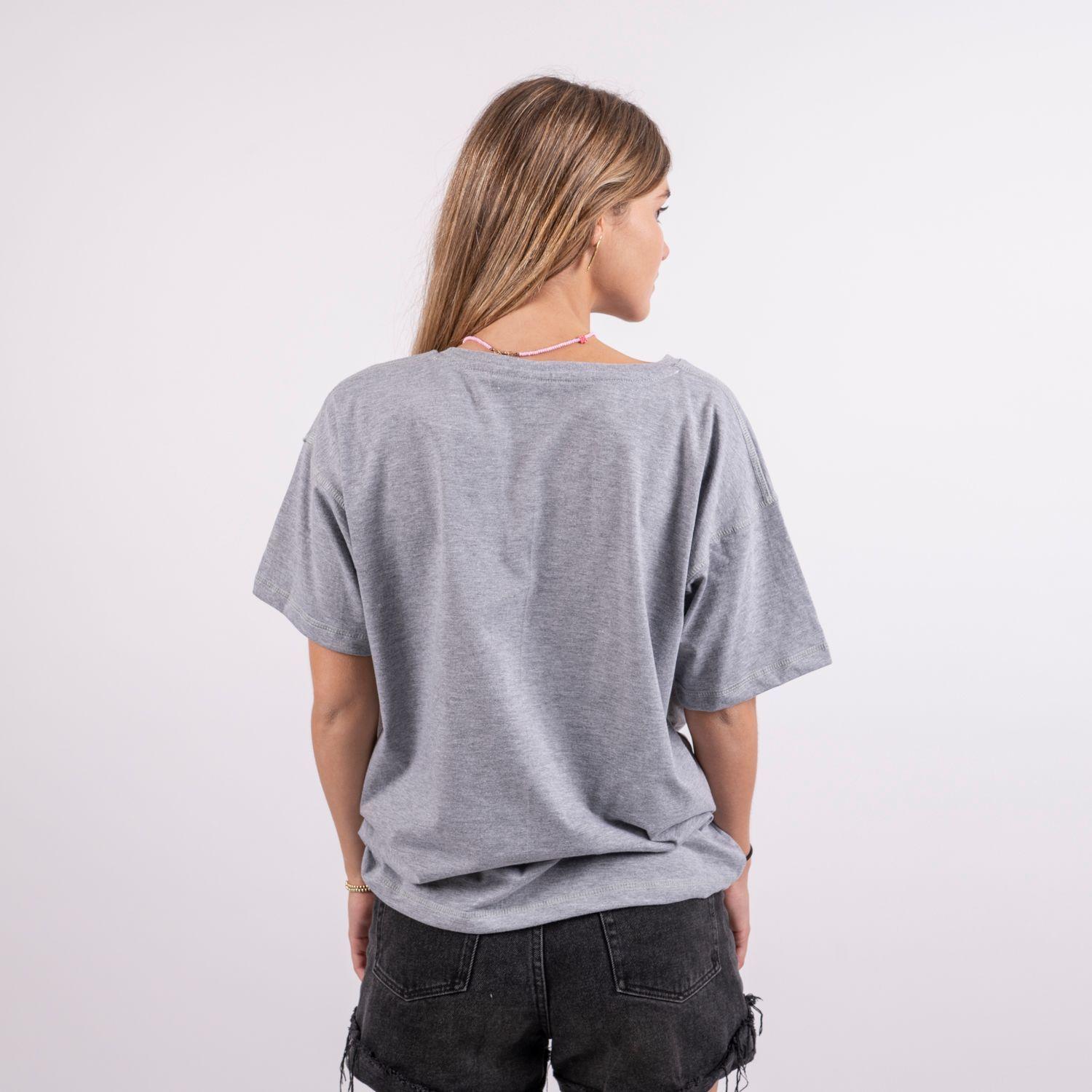 Polera Flor M/Corta Melange-3