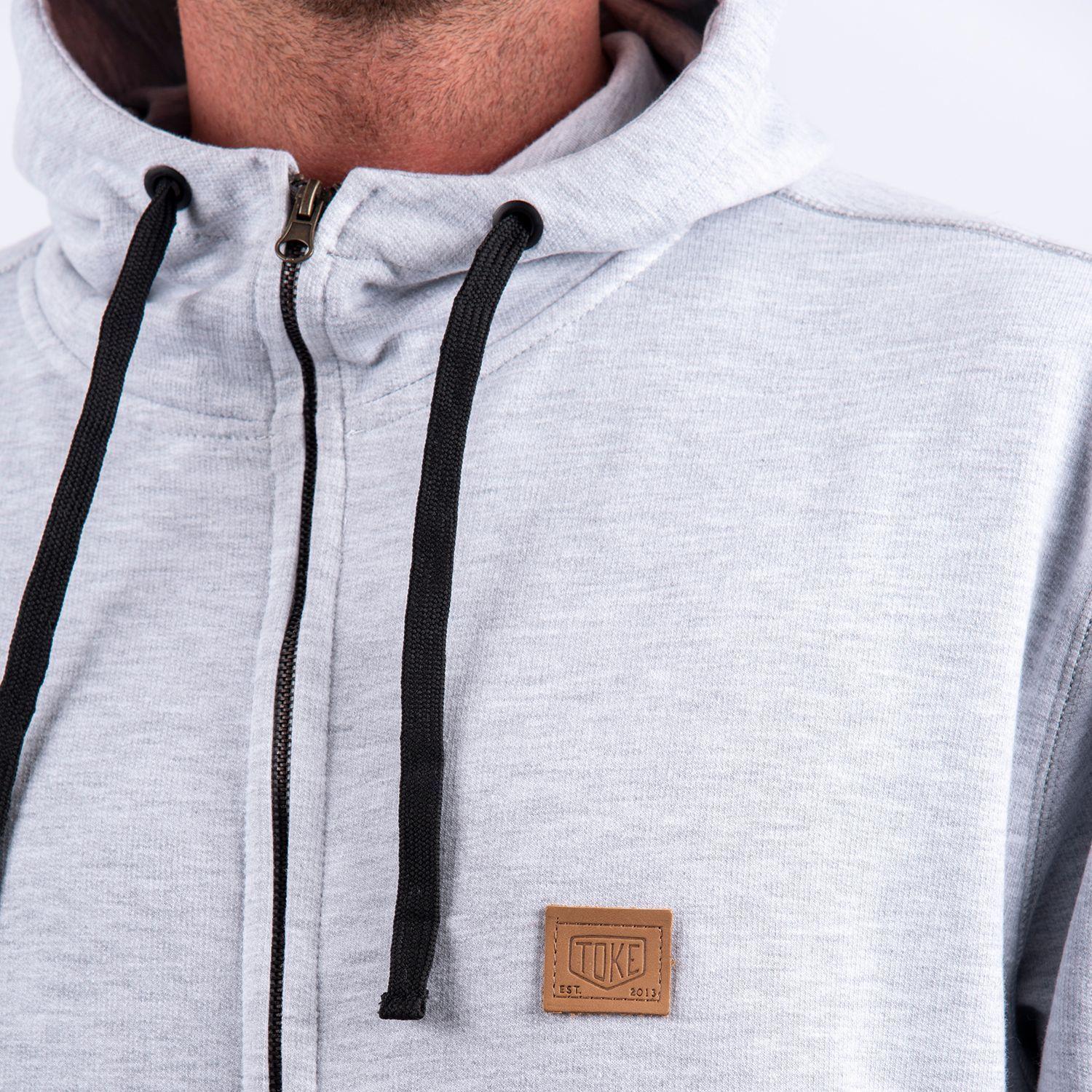 Poleron Toke Cuero Con Cierre Melagne Claro-1