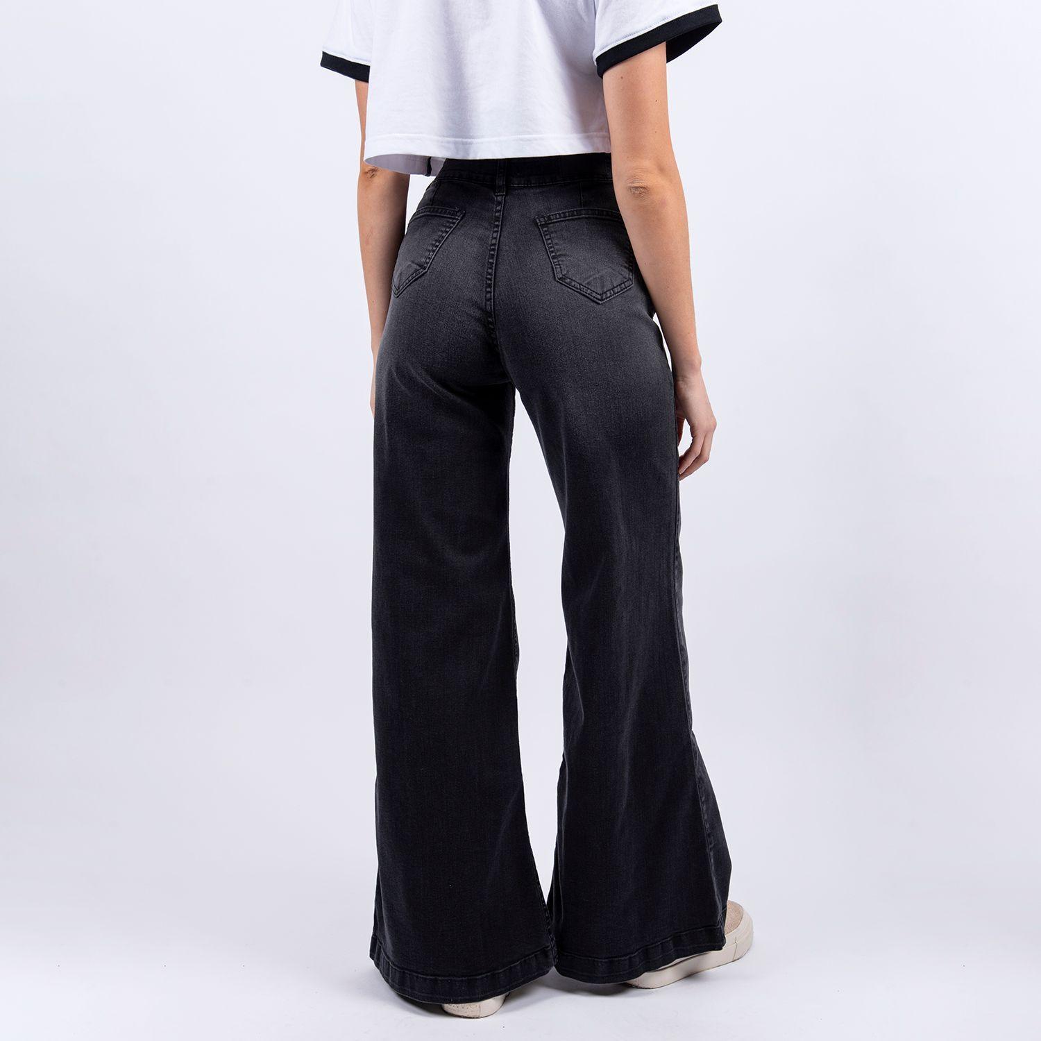 Jeans Vedder Negro Mujer-2