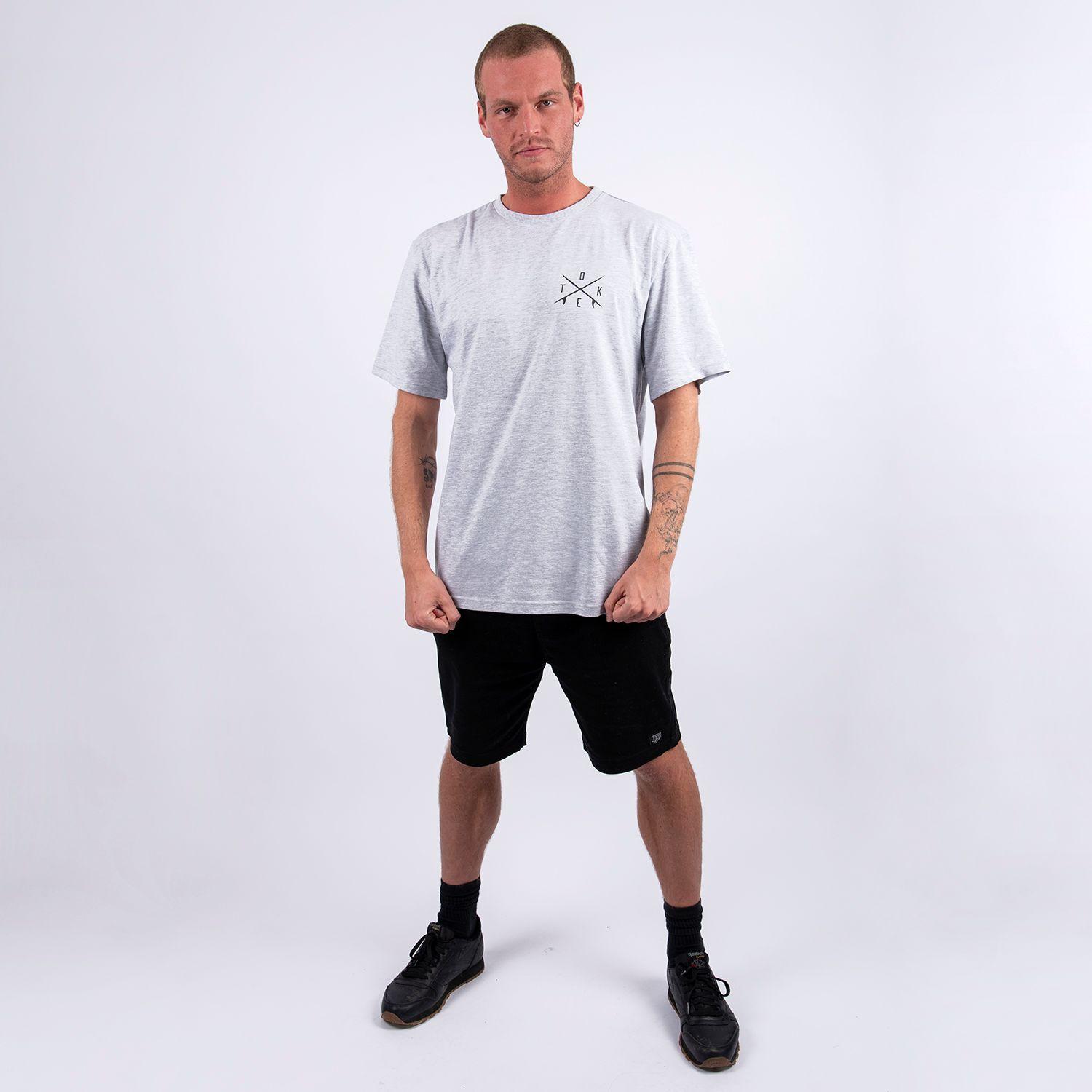 Polera Toke Surf M/Corta Melange Claro-3