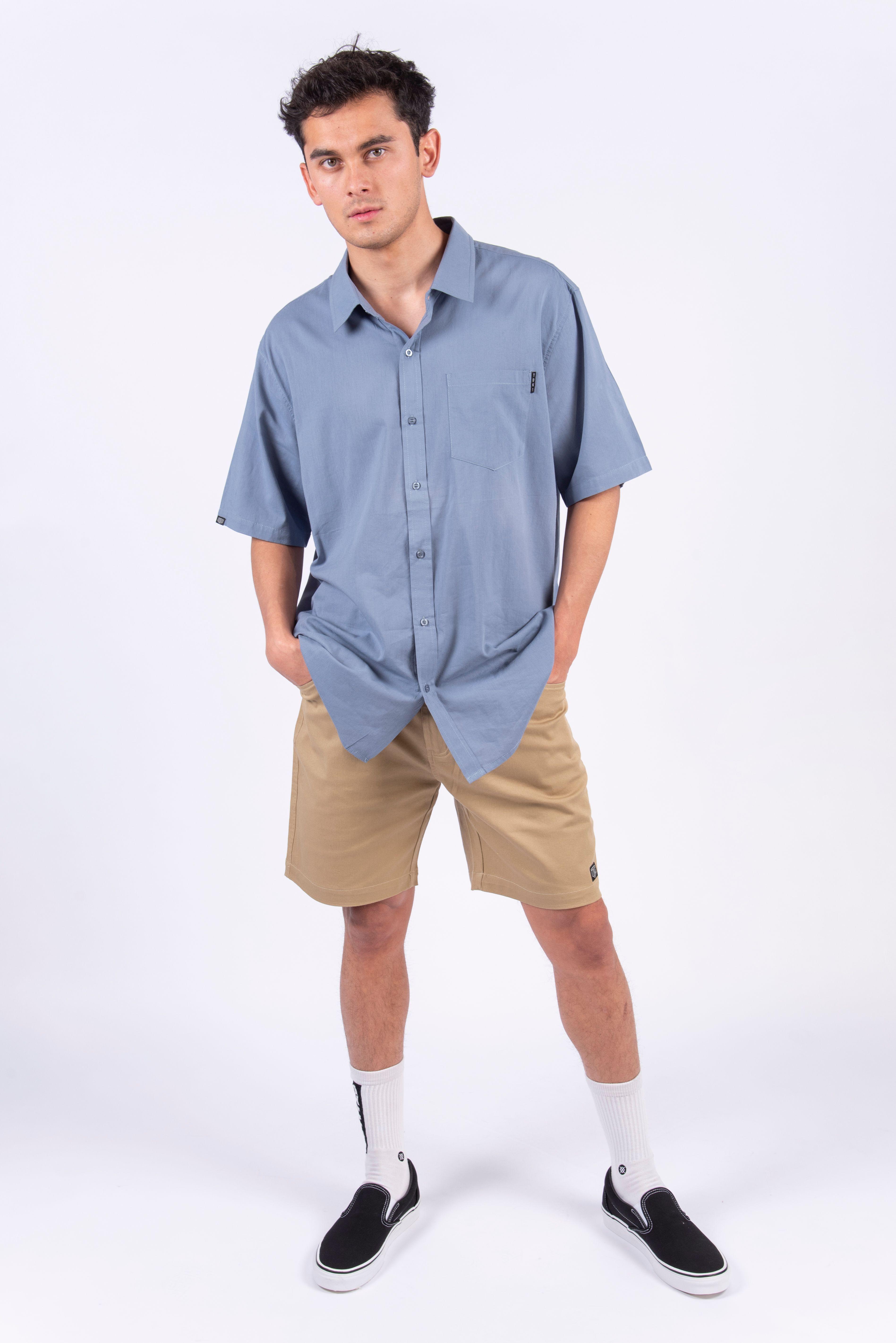 Camisa Azul Hombre-3