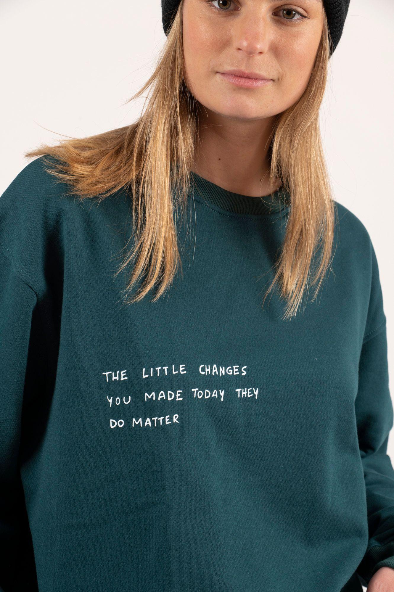 Polerón Algodón Sin Gorro Toke Little Verde-1