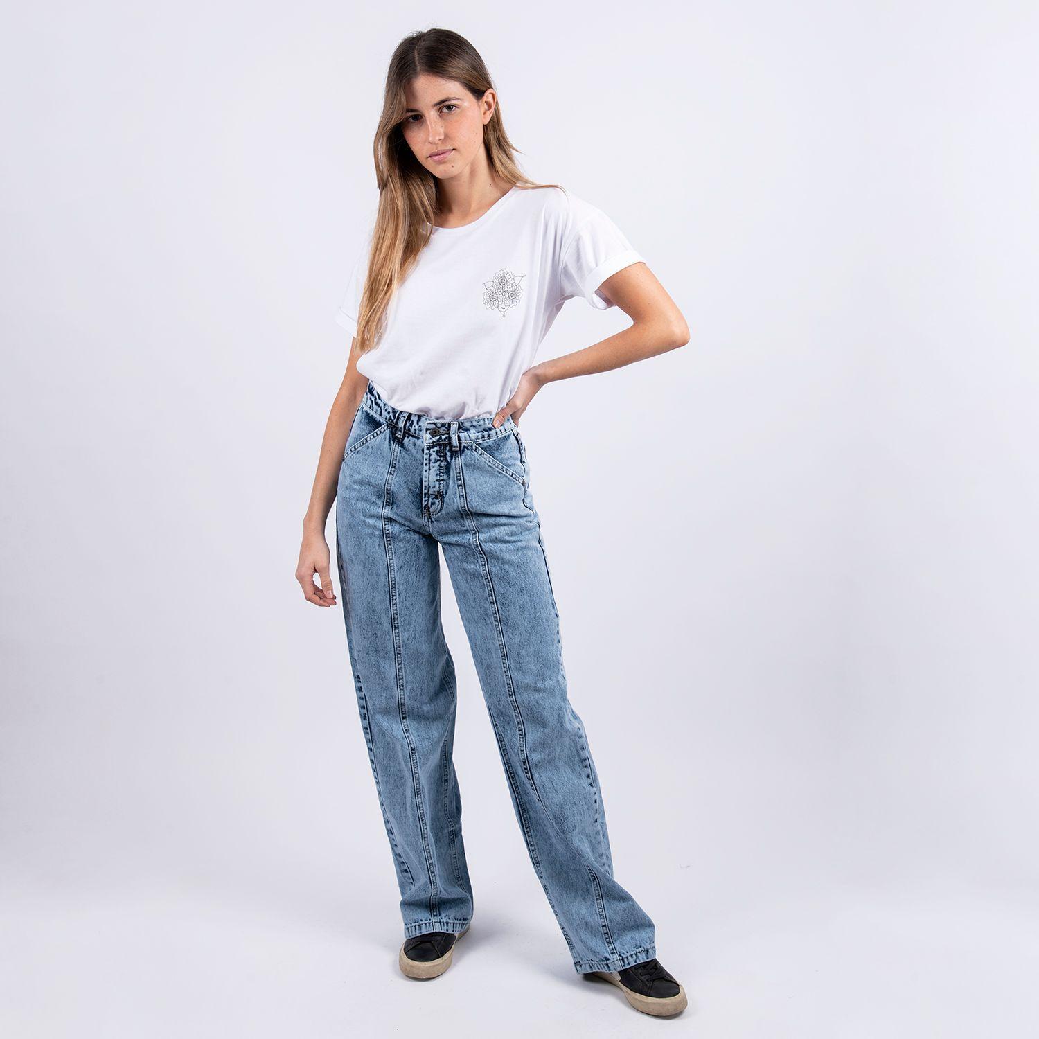 Polera Flor M/Corta Blanca-3