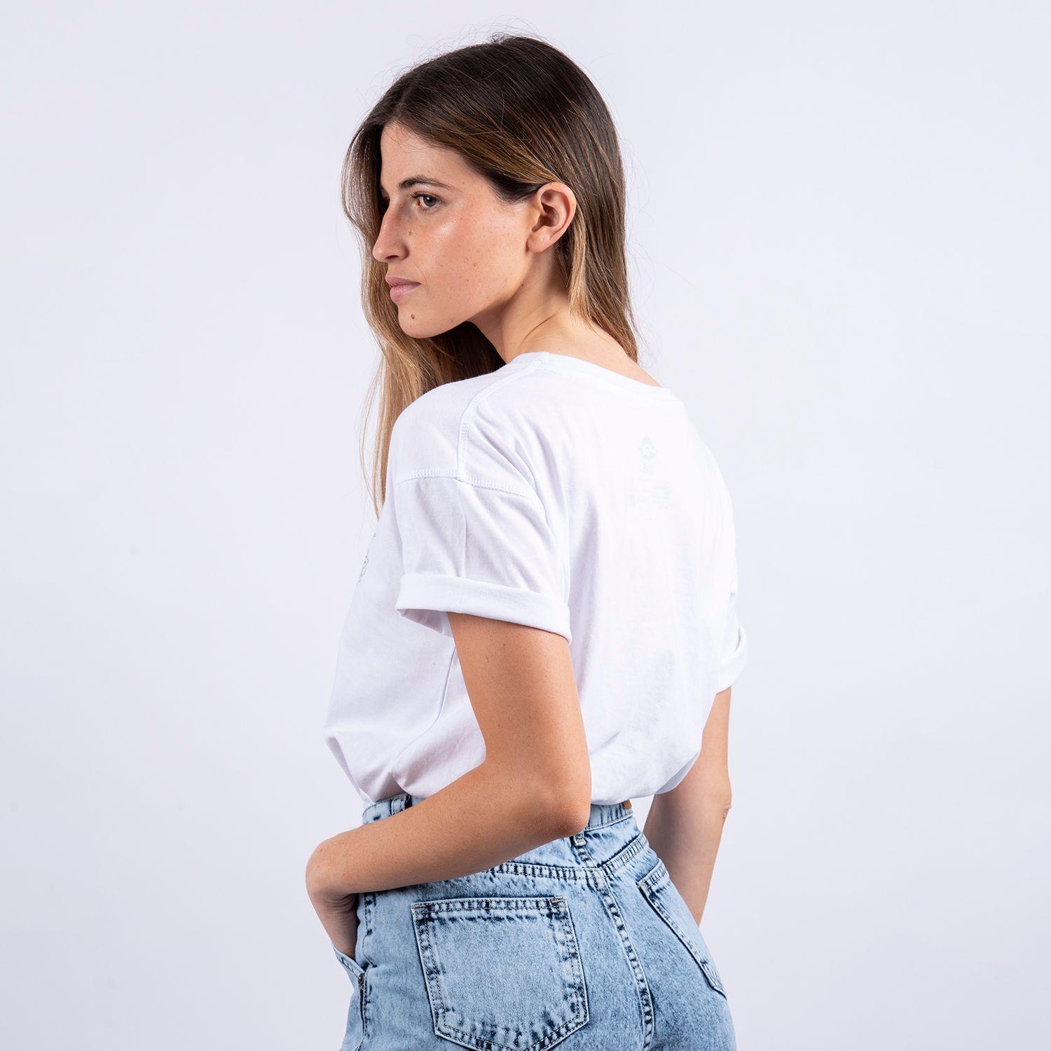 Polera Flor M/Corta Blanca-1