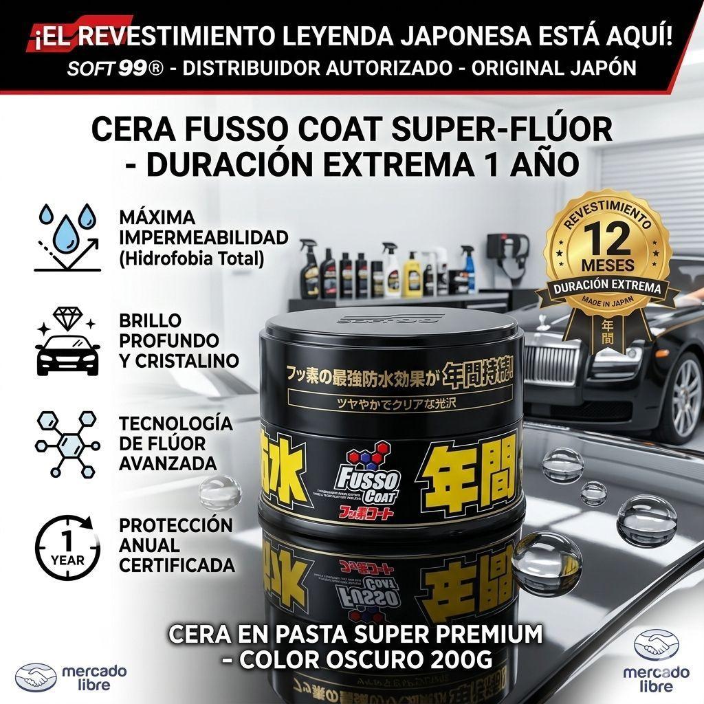 Cera Auto Soft99 Fusso Coat Sellador Hidrof bico Brillante-6