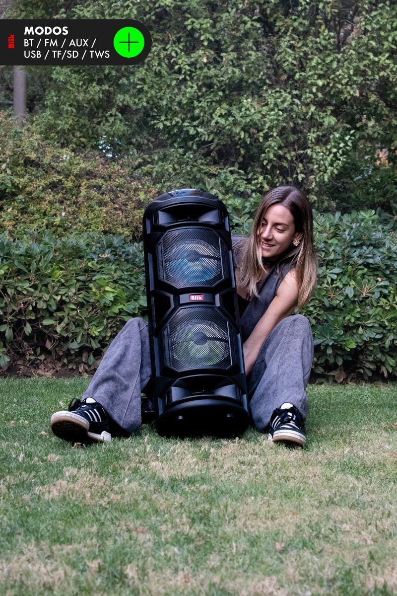 Parlante Bluetooth Karaoke Con Microfono Blik Wavemax1-7