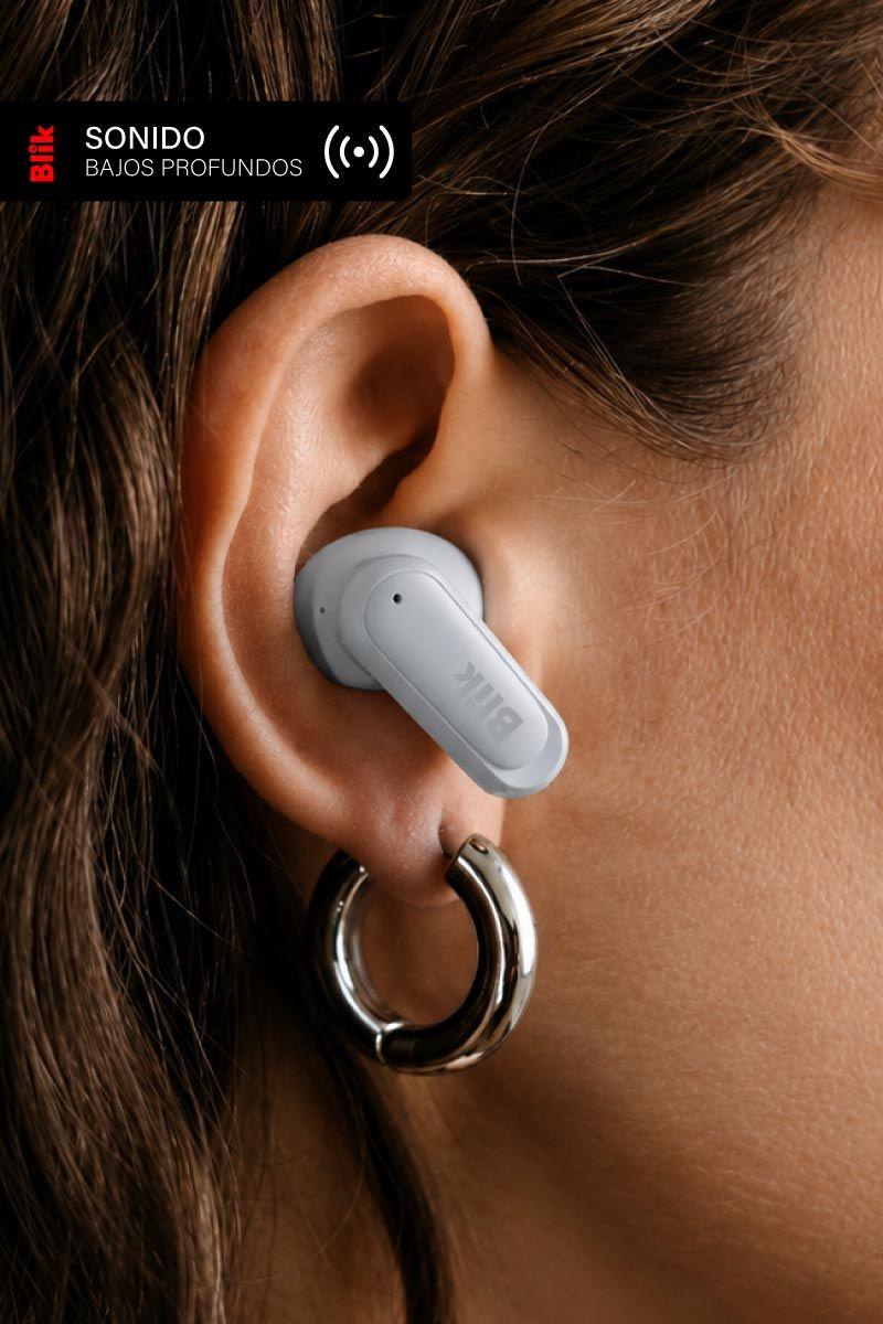 Audifonos Bluetooth Inalámbricos Blik Air500 Gris 30 hrs-3