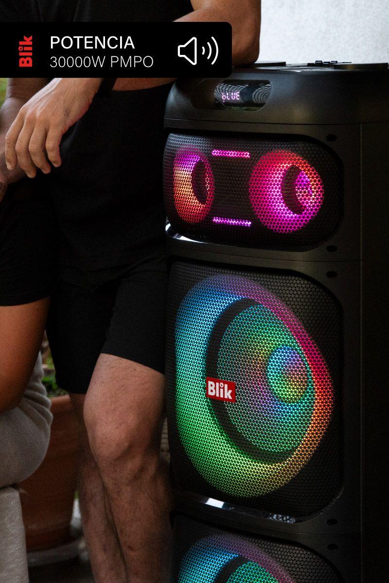 Parlante Bluetooth Karaoke Con Microfono Blik Lightup700-2
