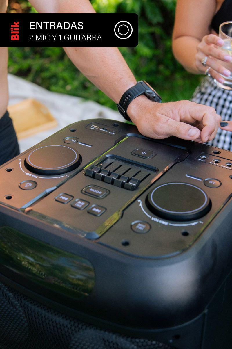 Parlante Bluetooth Karaoke Con Microfono Blik Lightup700-6