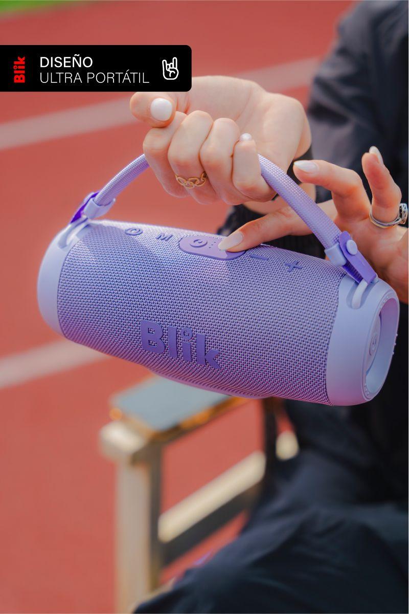 Parlante Bluetooth Portátil Blik Powerbass30 30W 15 Hrs Lila-4