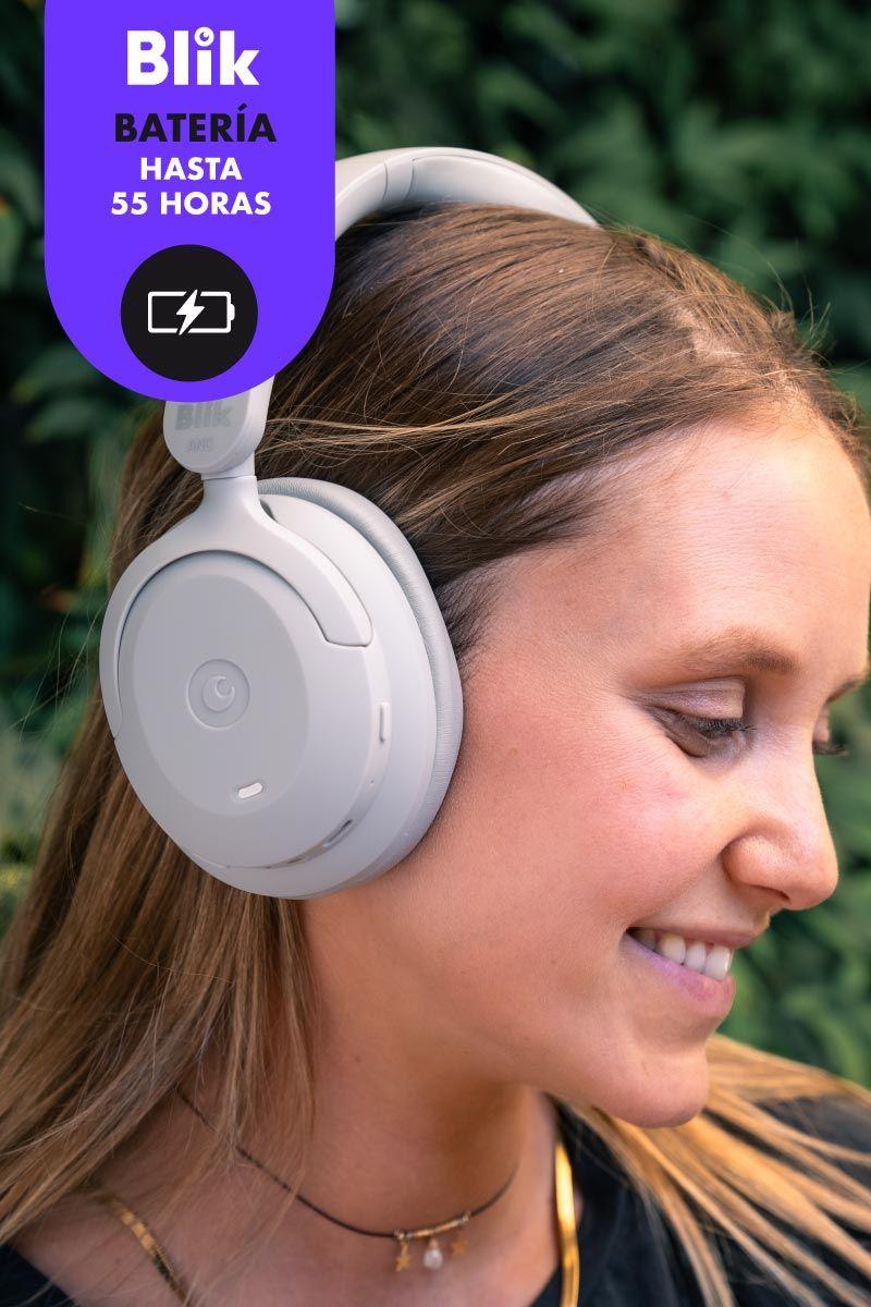 Audifonos Bluetooth Blik Soul900 Gris Cancelación De Ruido-3