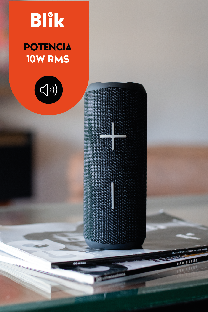 Parlante Bluetooth Portátil Blik HypeGo Negro-1